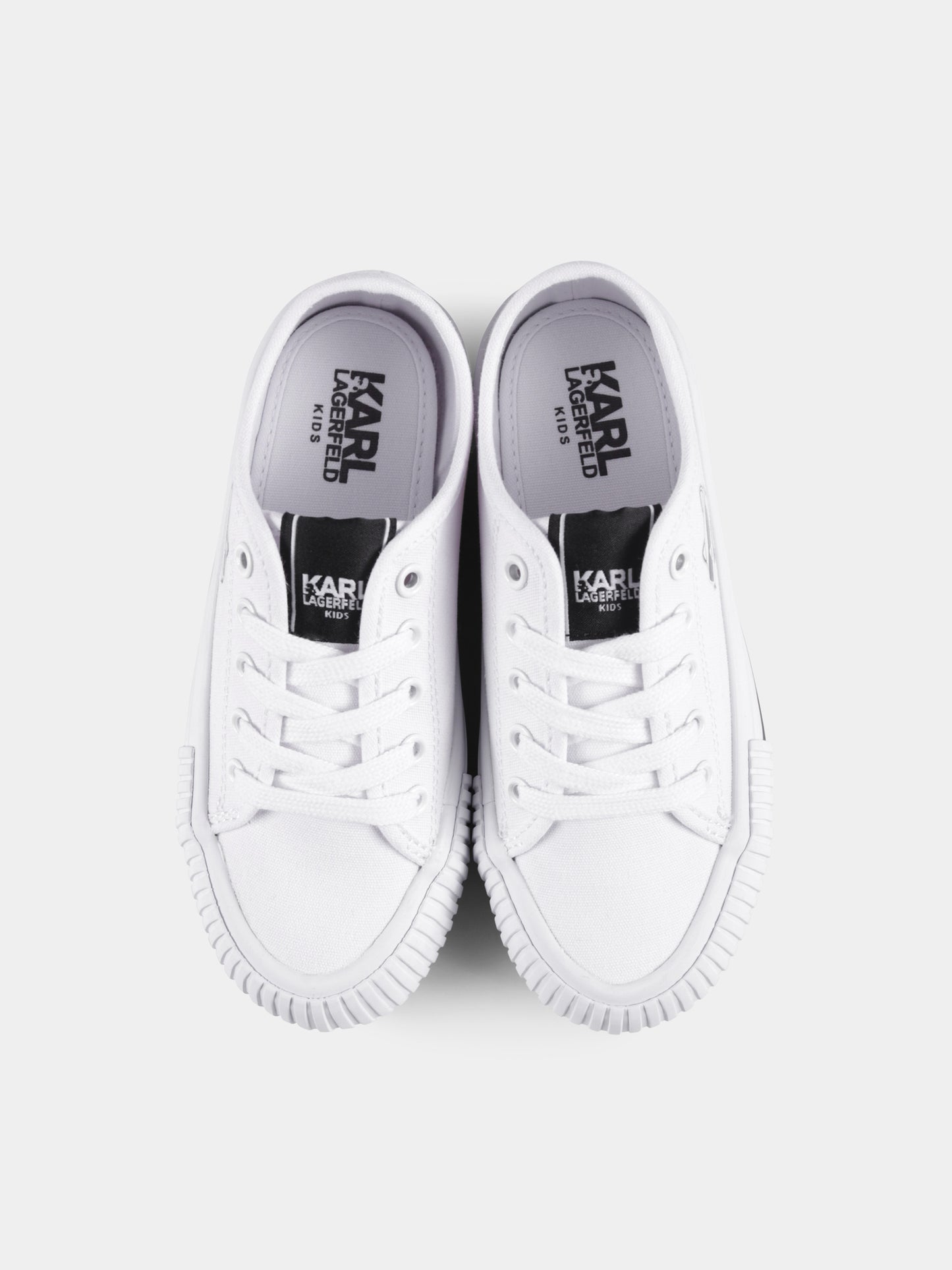 Sneakers bianche per bambini con Choupette