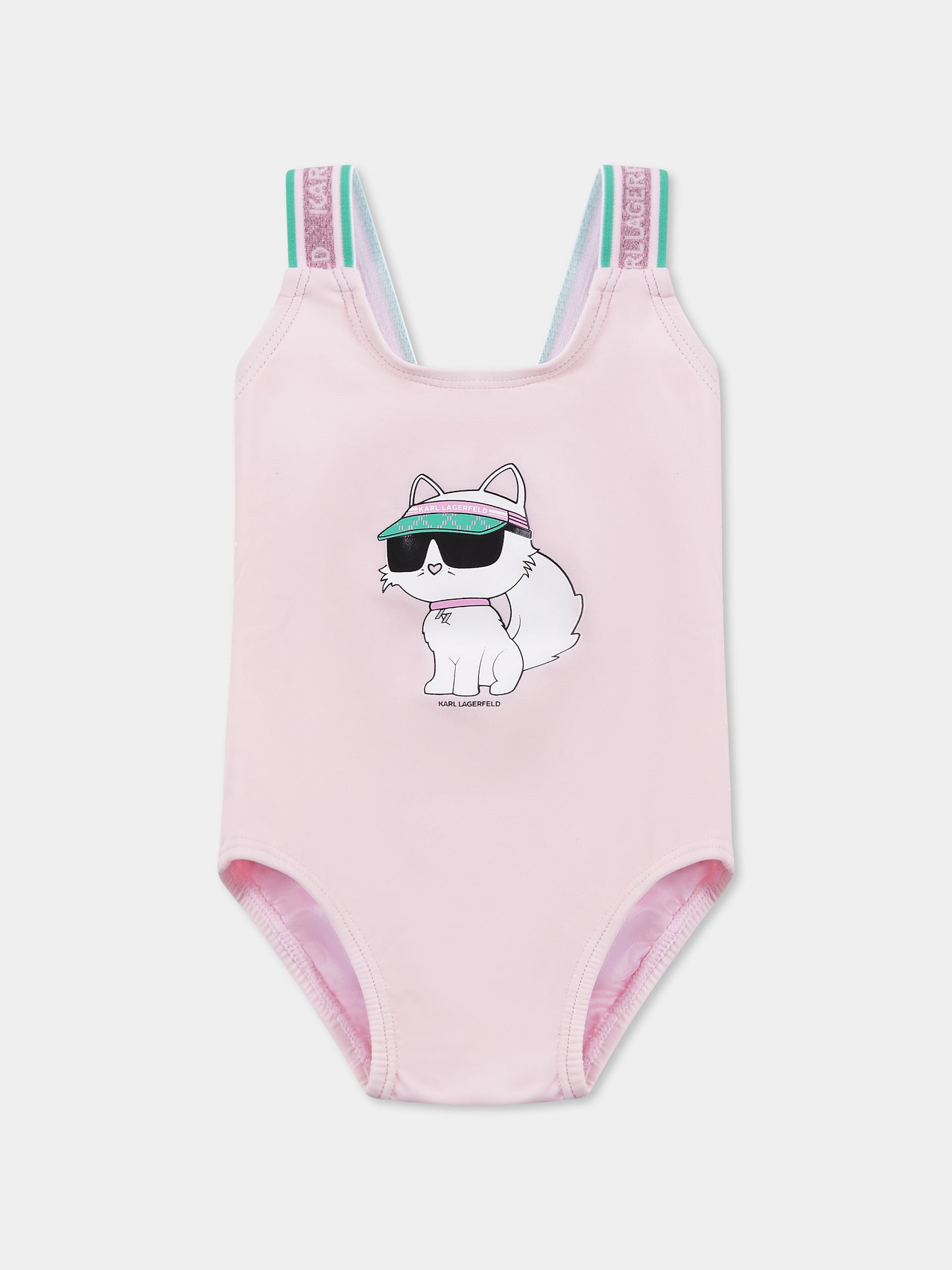 Costume intero rosa per neonata con Choupette