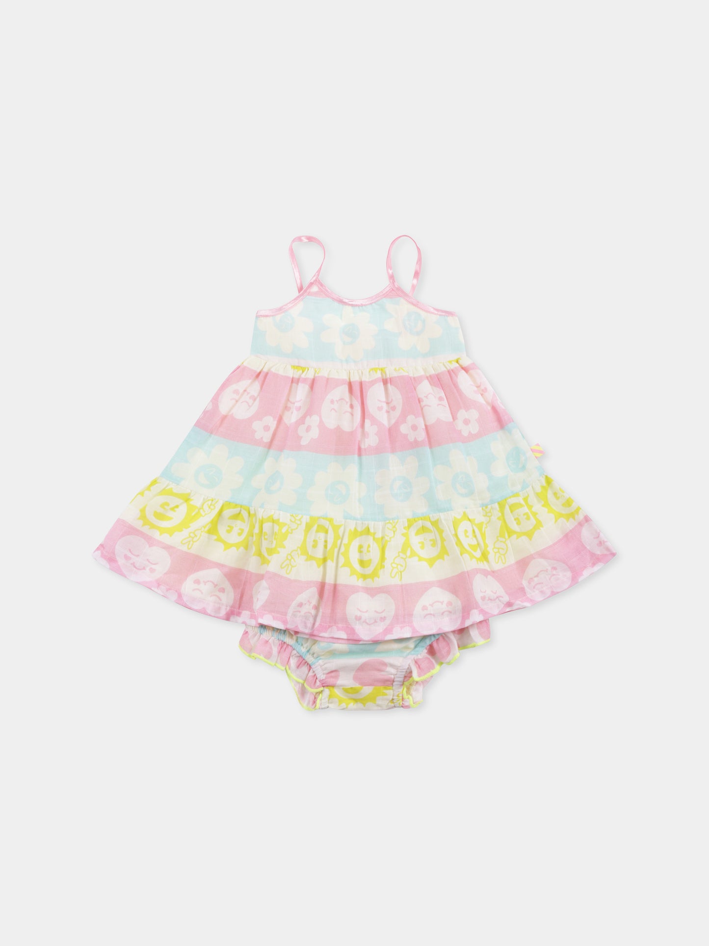 Vestito multicolor per neonata,Billieblush,U20001 515