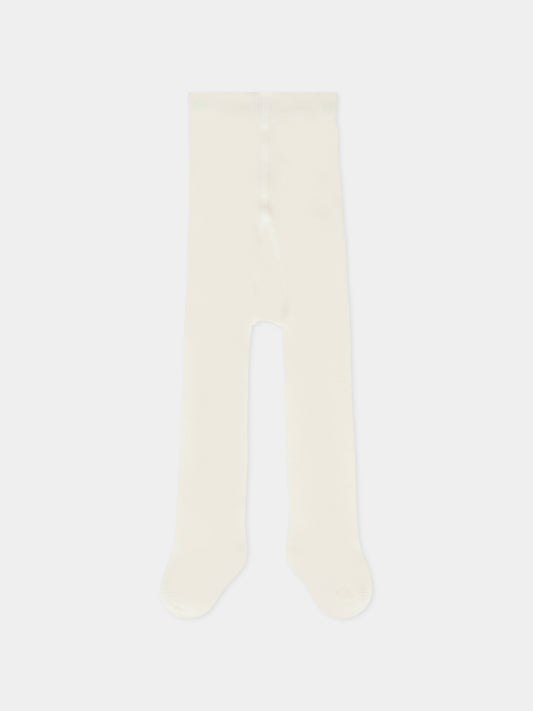 Collant avorio per neonata,Paz Rodríguez,063 92135J 60
