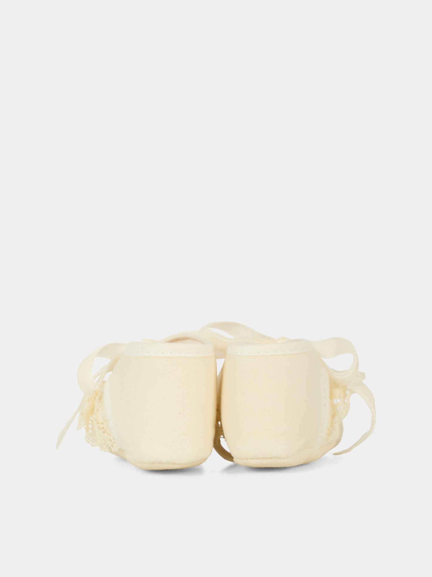 Ballerine avorio per neonata con pizzo,Paz Rodríguez,035 152847 60 T2001