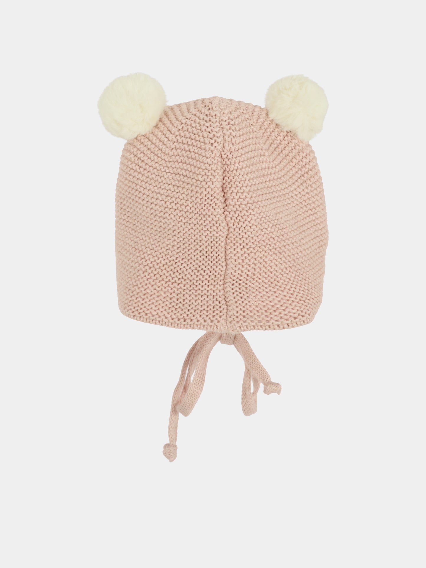 Berretto rosa per neonata con pompon,Paz Rodríguez,040 121187 32 H94