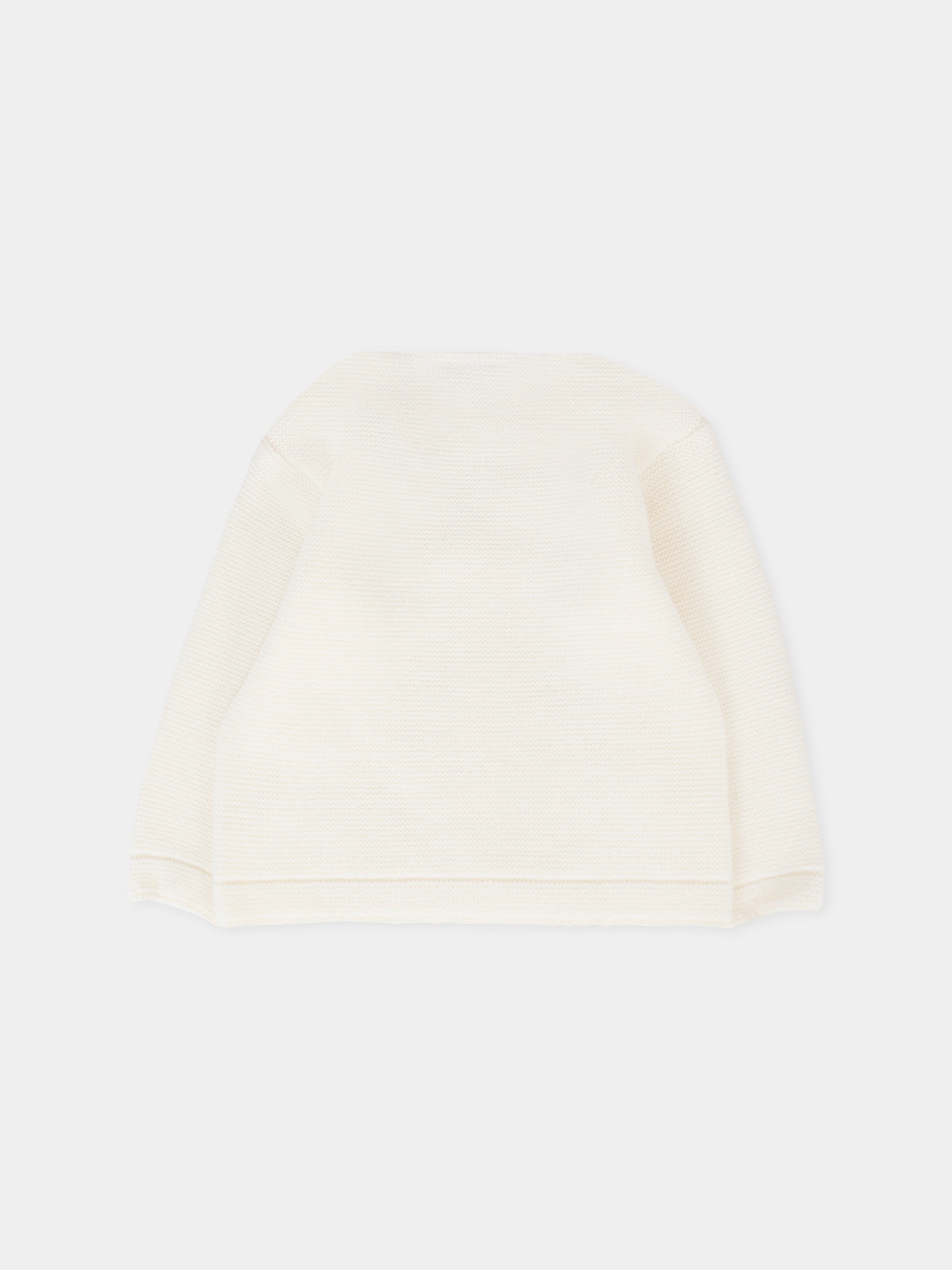 Cardigan avorio per neonati con ricamo,Paz Rodríguez,001 111852 60 H56