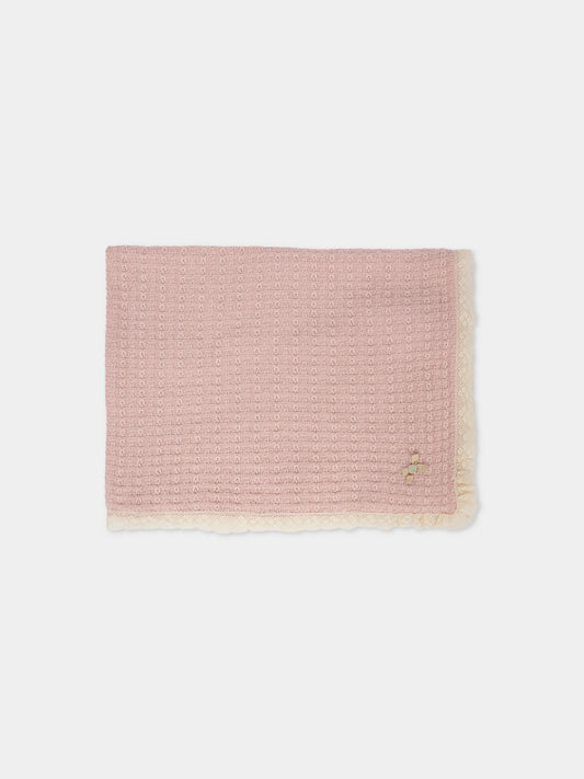 Coperta rosa per neonata con fiocco,Paz Rodríguez,029 123110 32 H94