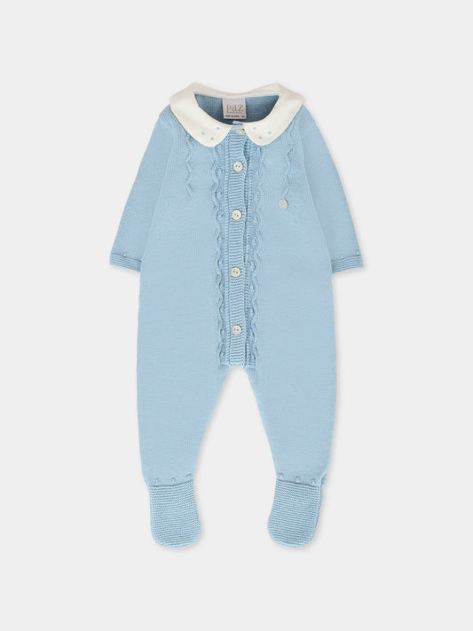 Tutina celeste per neonato con logo,Paz Rodríguez,005 123053 25 H94