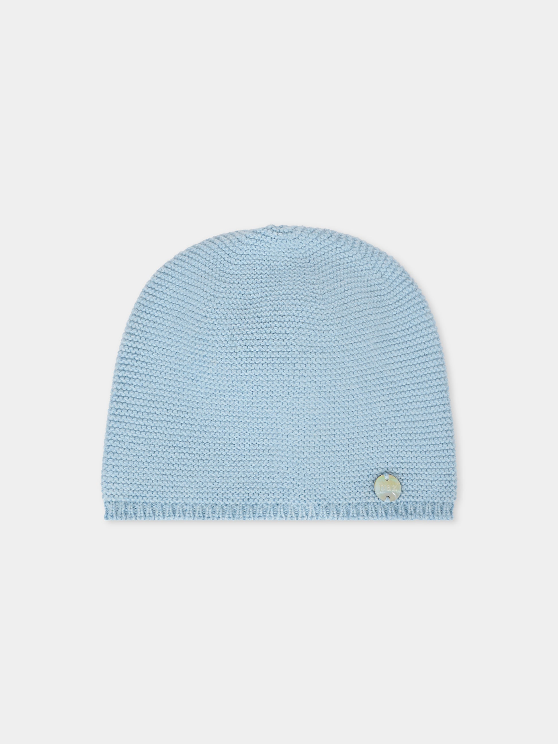 Berretto celeste per neonato con logo,Paz Rodríguez,040 120974 25 H94