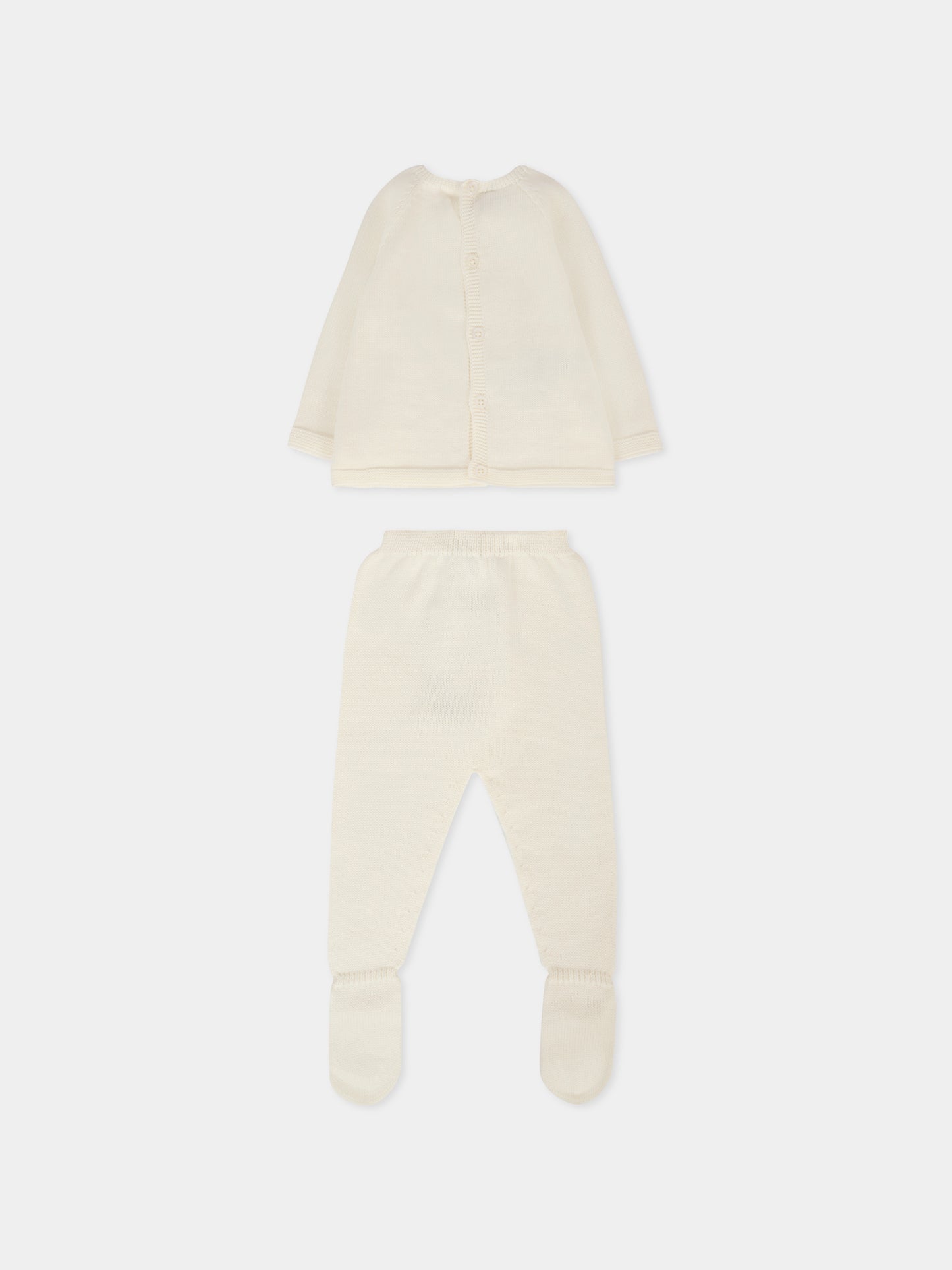 Completo nascita avorio per neonati con logo,Paz Rodríguez,303 122787 6060 H94