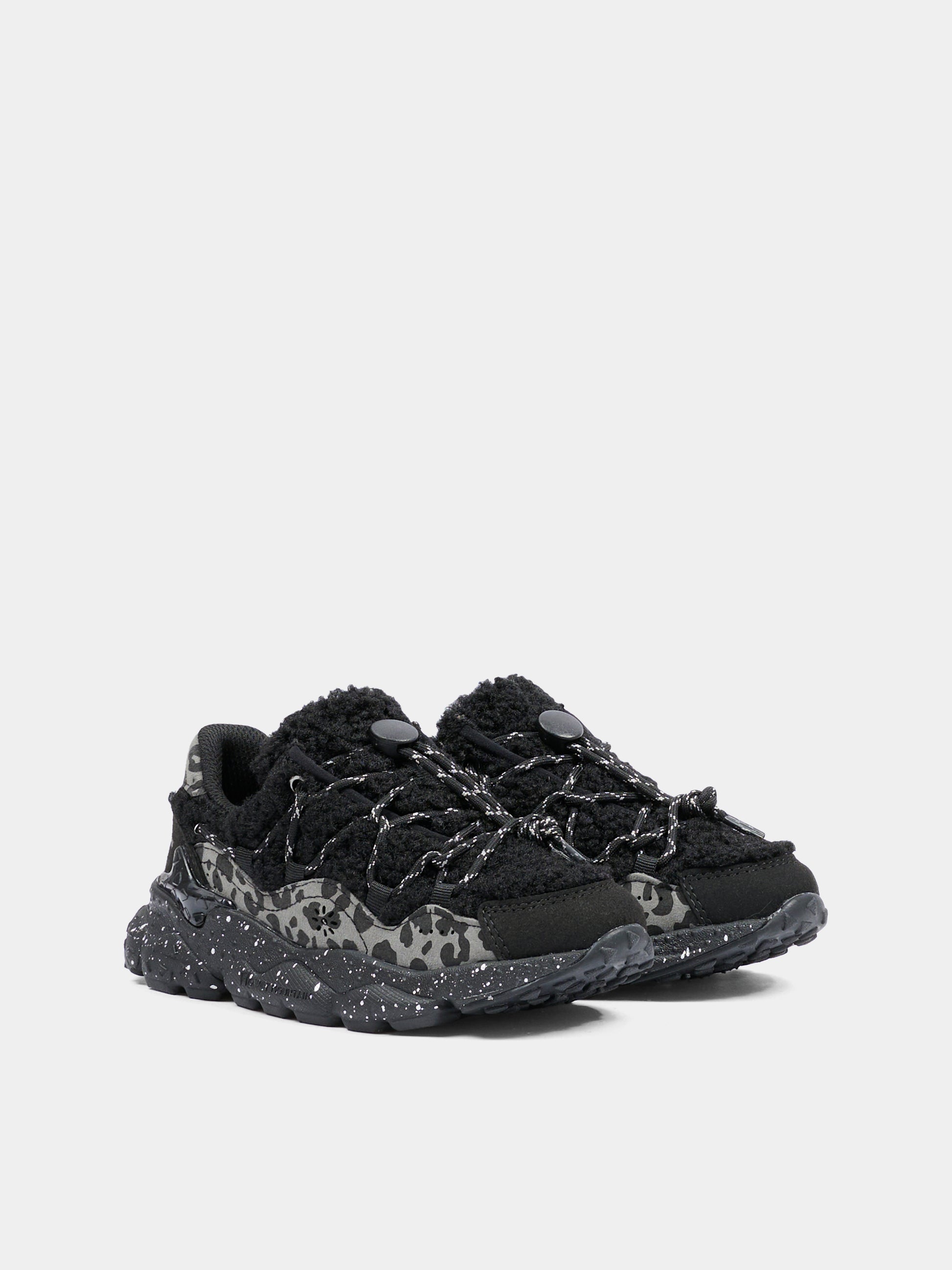 Sneakers Raikiri nere per bambino,Flower Mountain,0012015499 27 1A69