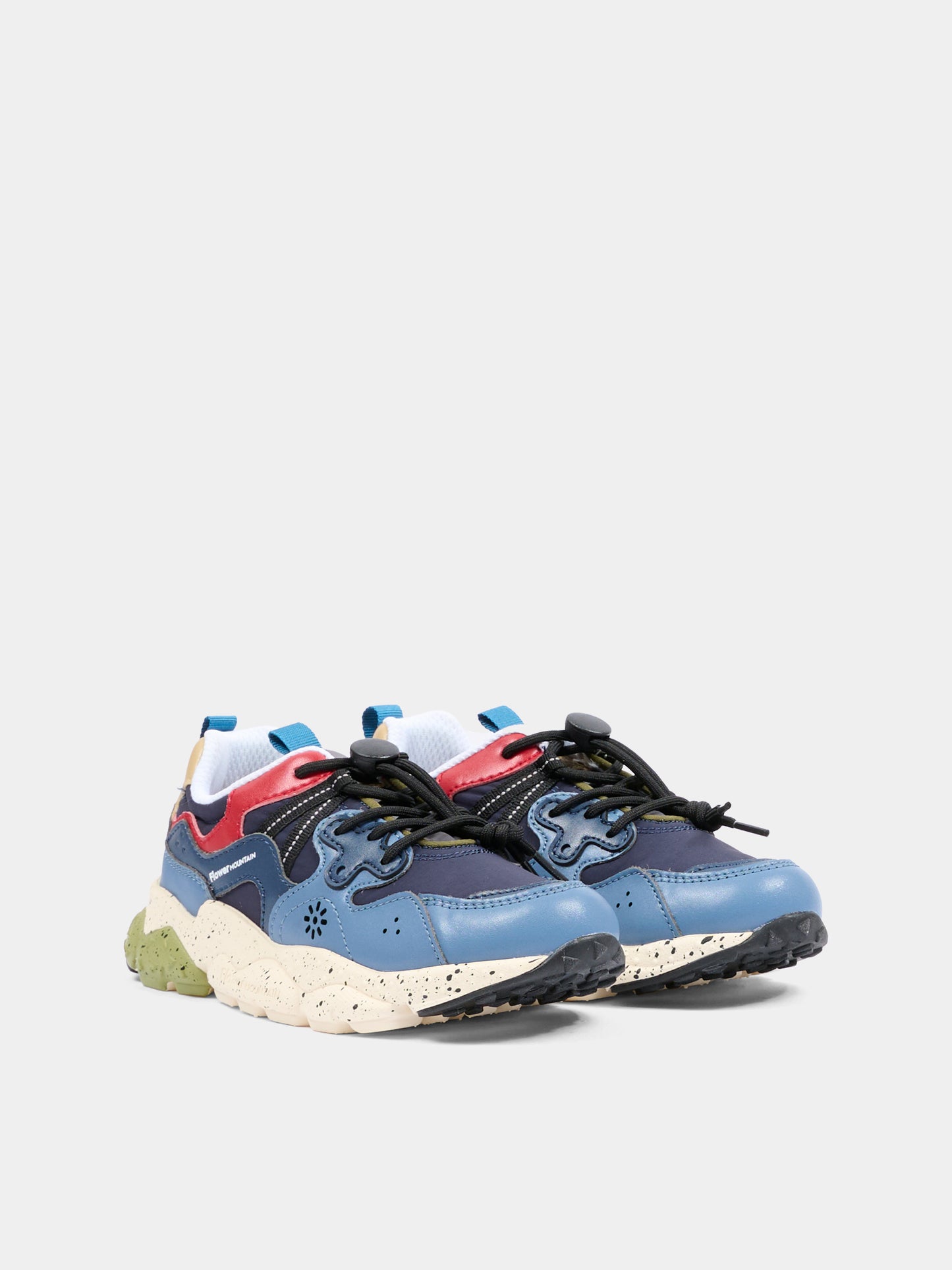 Sneakers Yamano multicolor per bambino con dettaglio blu,Flower Mountain,0012015497 21 1C26