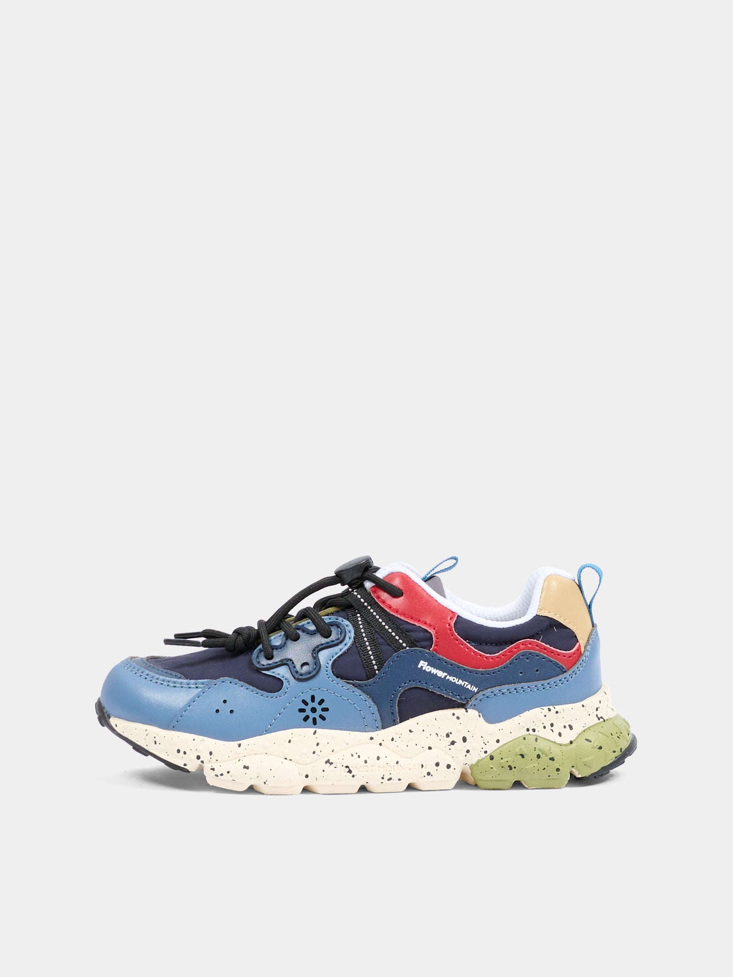 Sneakers Yamano multicolor per bambino con dettaglio blu,Flower Mountain,0012015497 21 1C26
