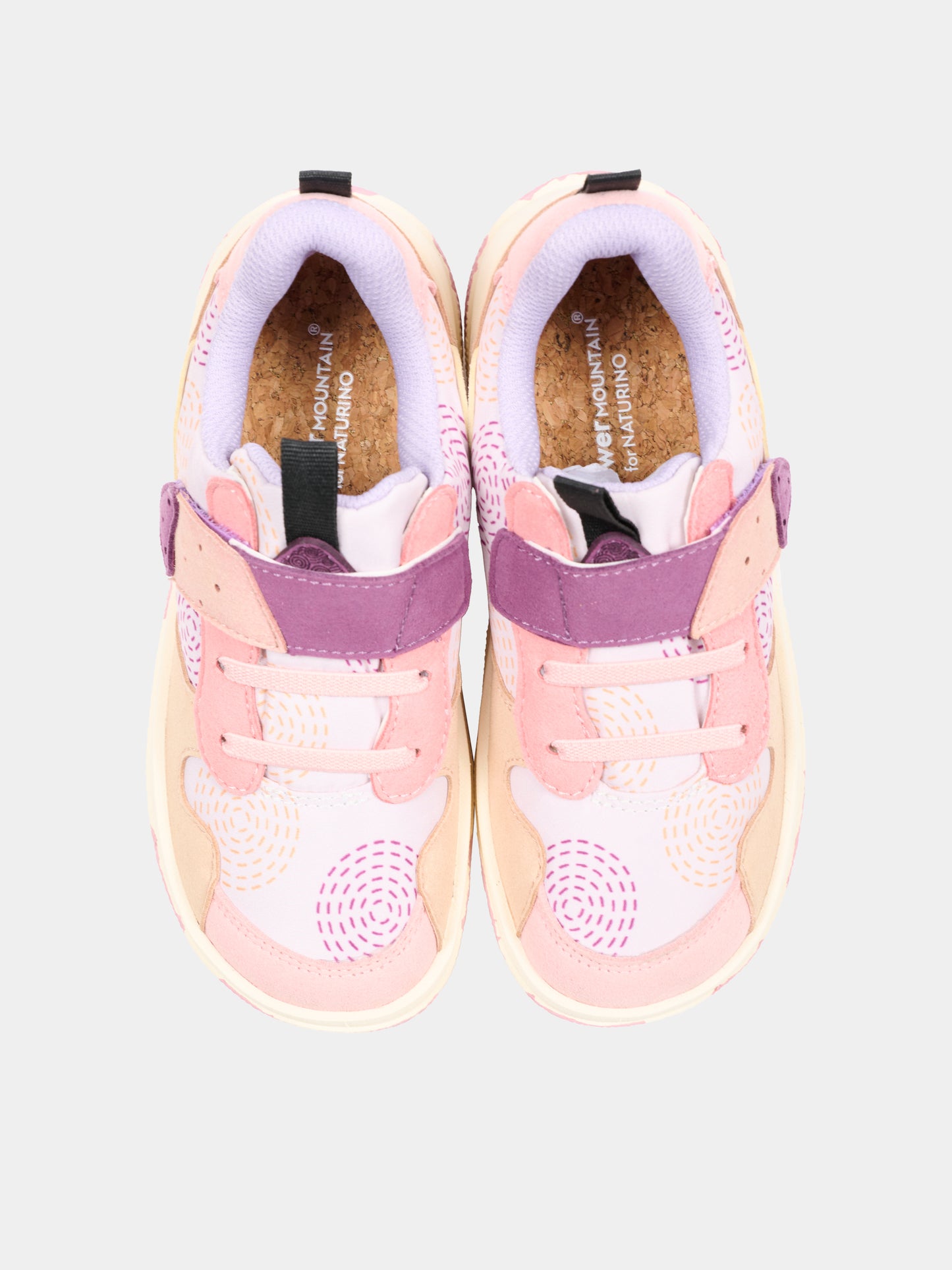 Sneakers Yui rosa per bambina con cuori,Flower Mountain,0012019462 01 3M51