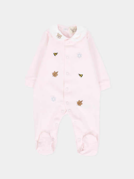 Tutina rosa per neonata con api,Nanán,I25002R