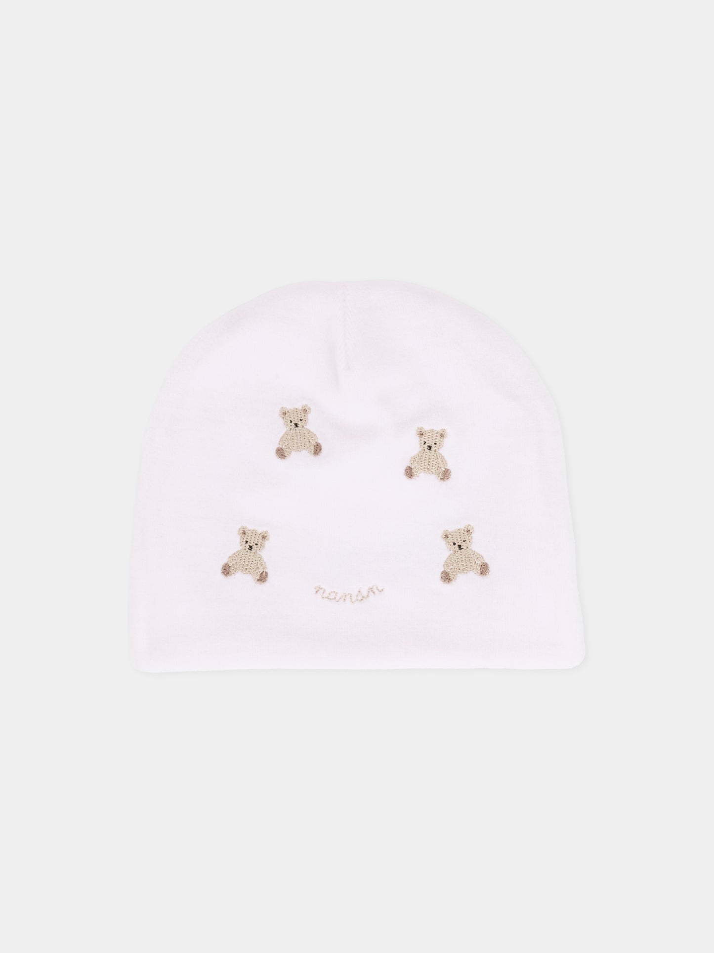 Cappello rosa per neonata con orsetti,Nanán,I25018R