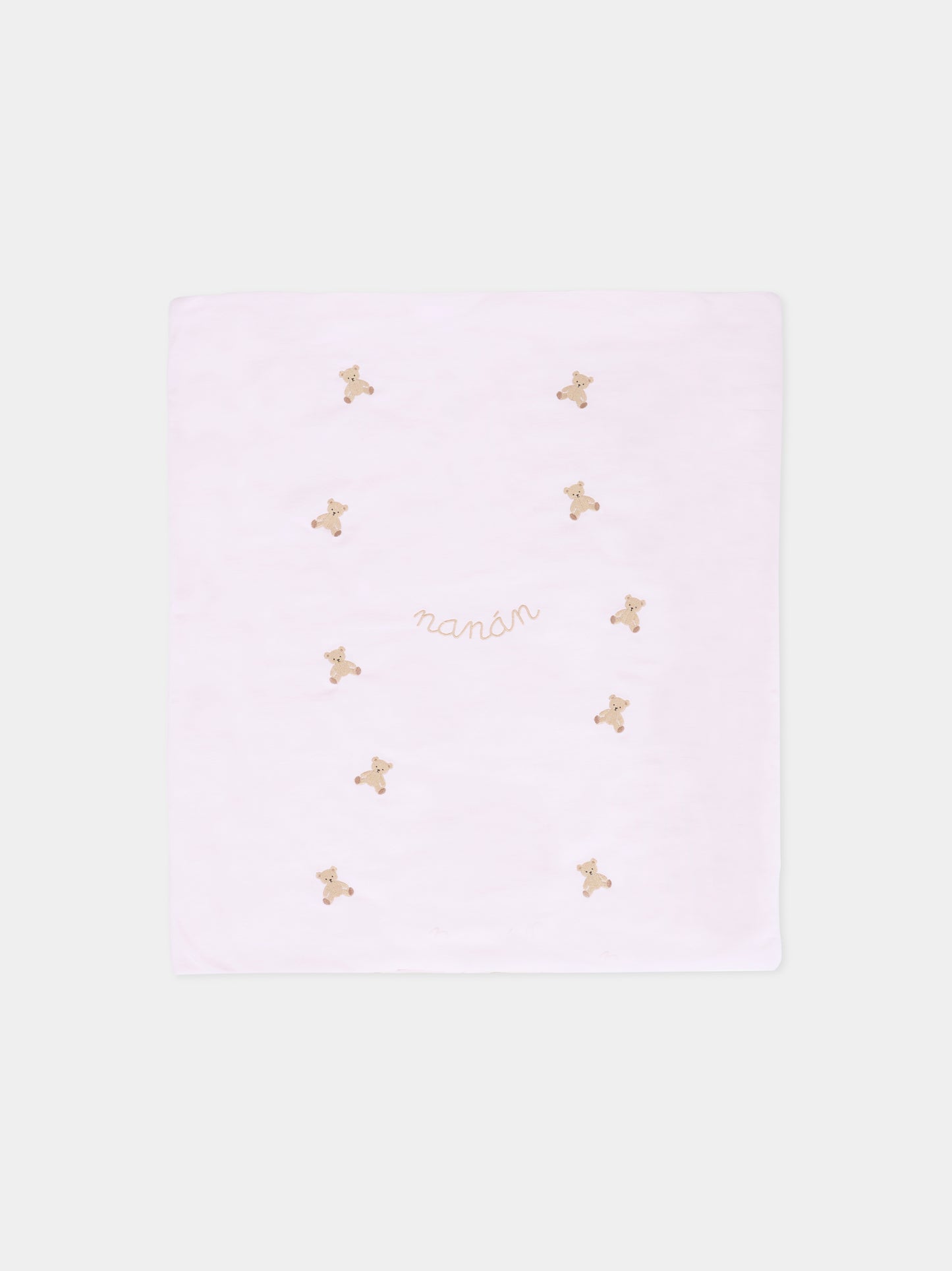 Coperta rosa per neonata con orsetti,Nanán,I25020R
