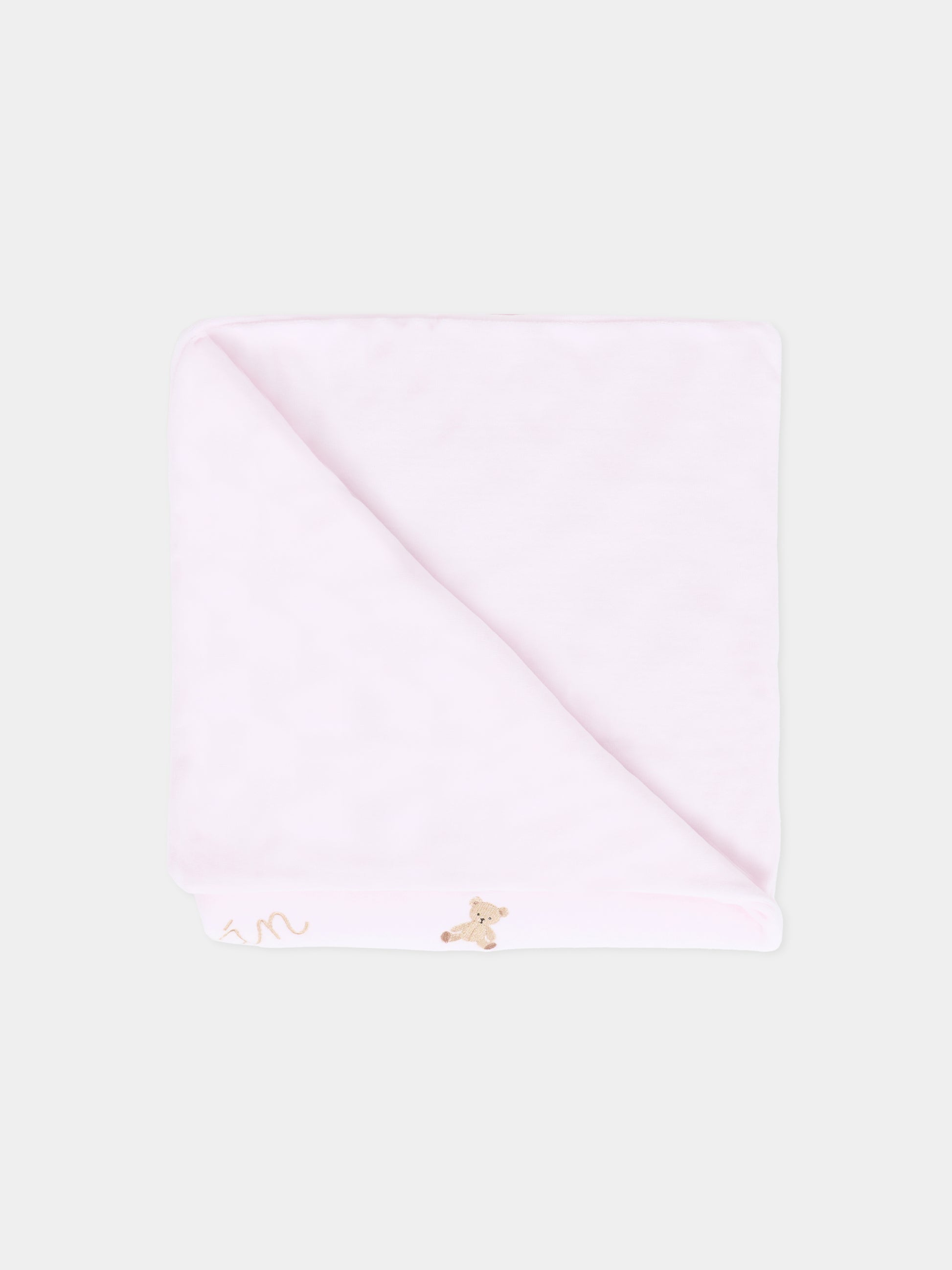 Coperta rosa per neonata con orsetti,Nanán,I25020R