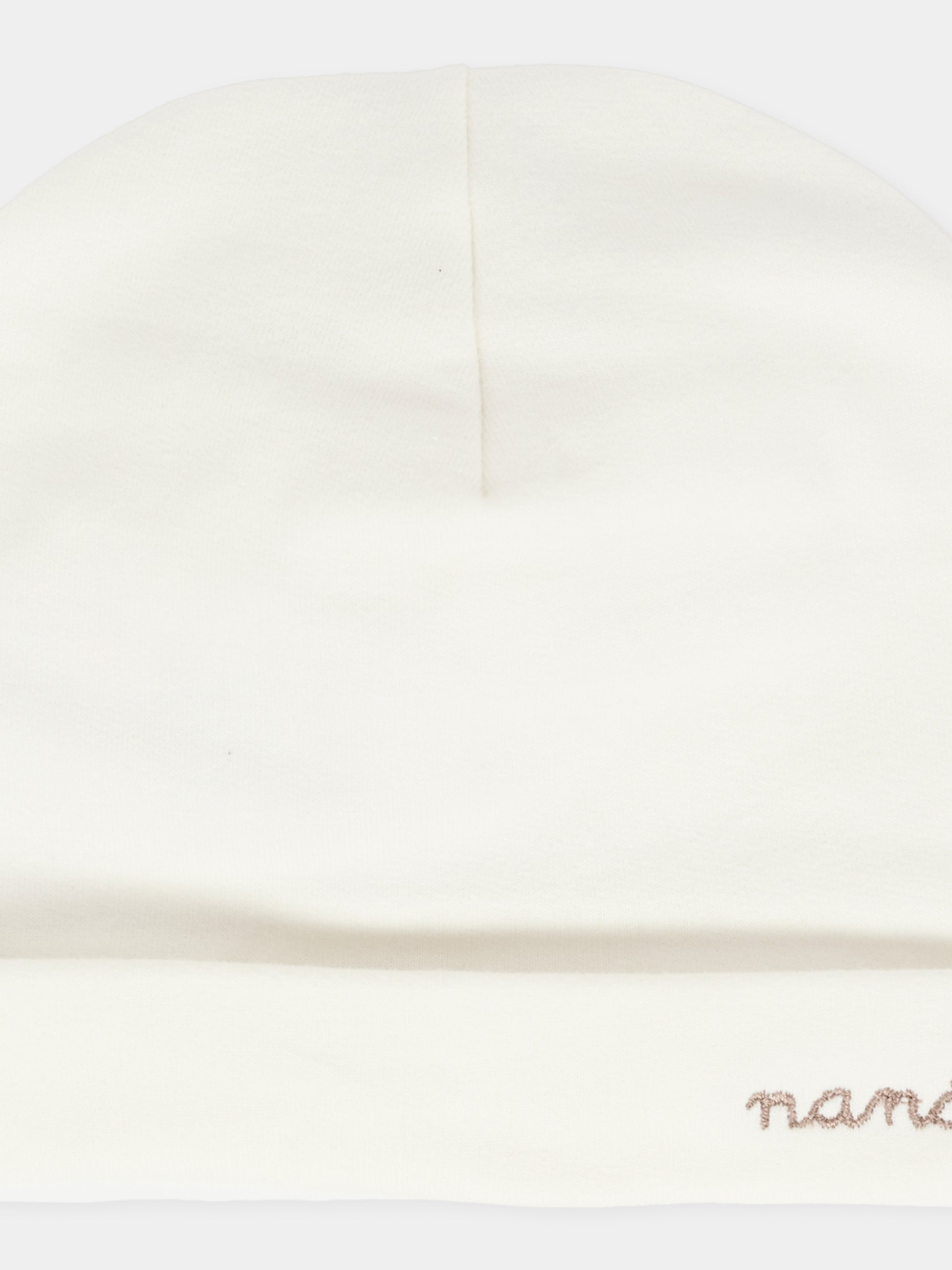 Cappello avorio per neonati con logo,Nanán,I25110P