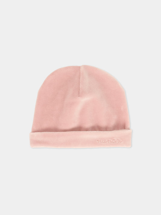 Cappello rosa per neonata con logo,Nanán,I25434R