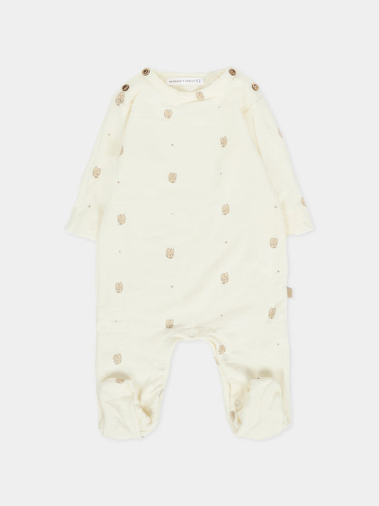 Tutina avorio per neonati con scoiattoli,Bamboom,1043 PRINT SQUIRREL