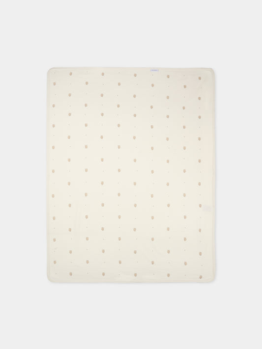 Coperta avorio per neonati con stampa scoiattolo,Bamboom,1083 SQUIRREL PRINT