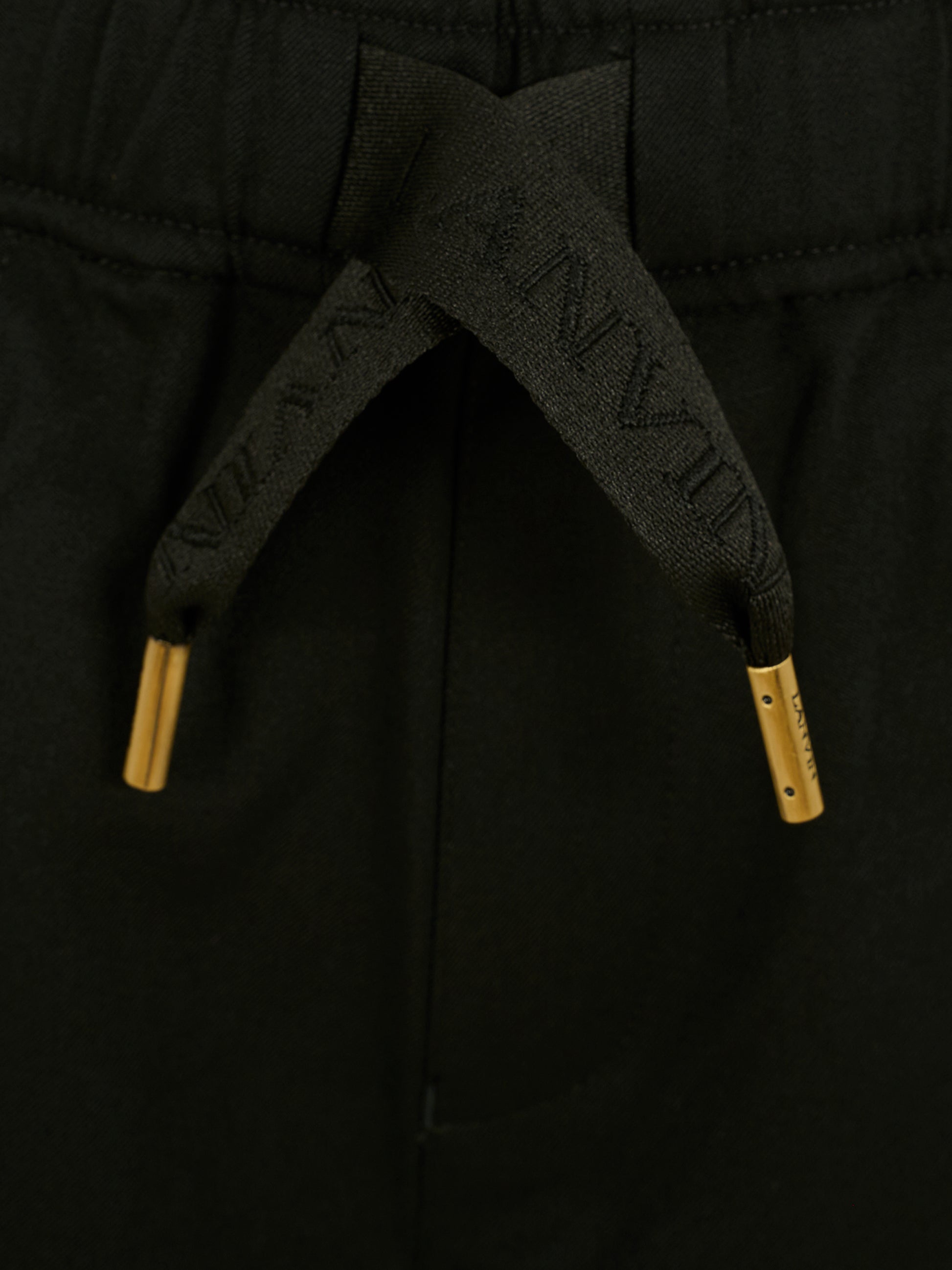 Pantaloni neri per bambino con logo,Lanvin Petite,N30303 09B