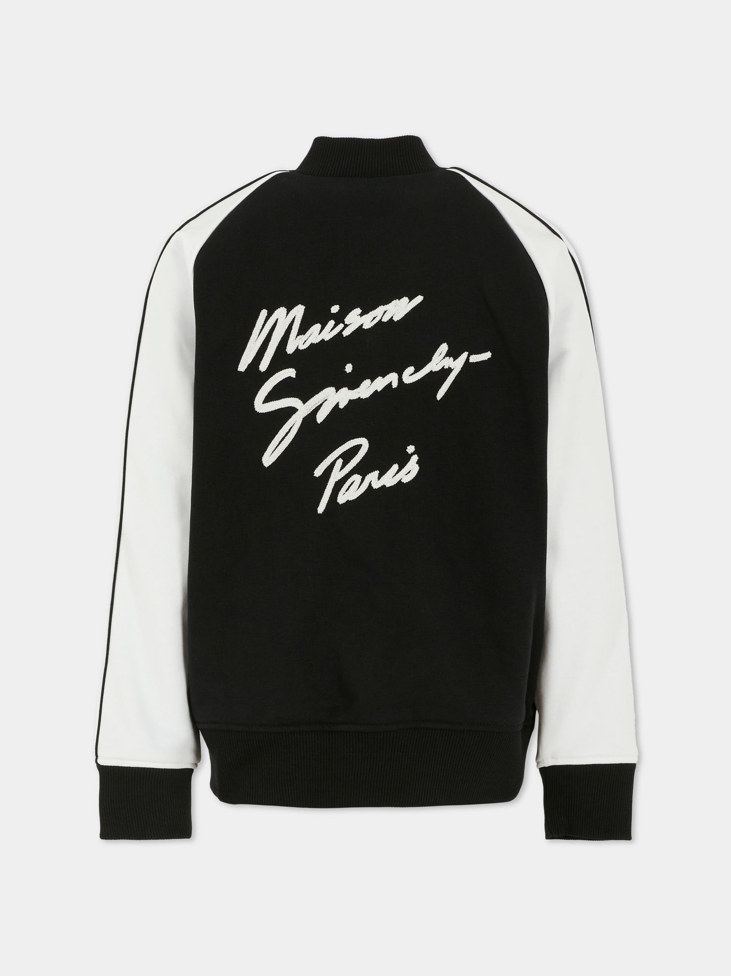 Bomber nero per bambino con logo ricamato,Givenchy Kids,H31036 09B