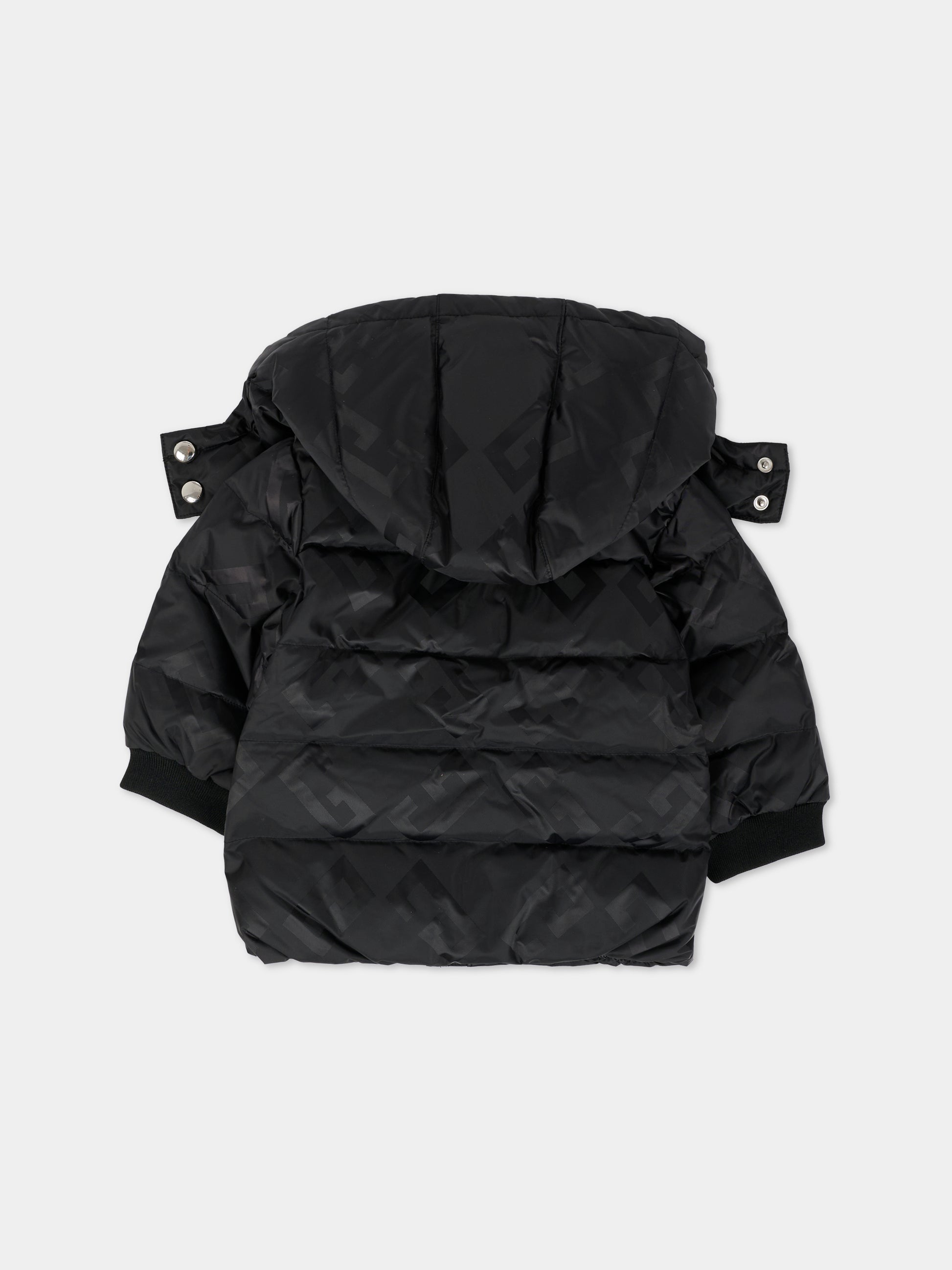 Piumino nero per neonato con motivo 4G,Givenchy Kids,H30883 09B