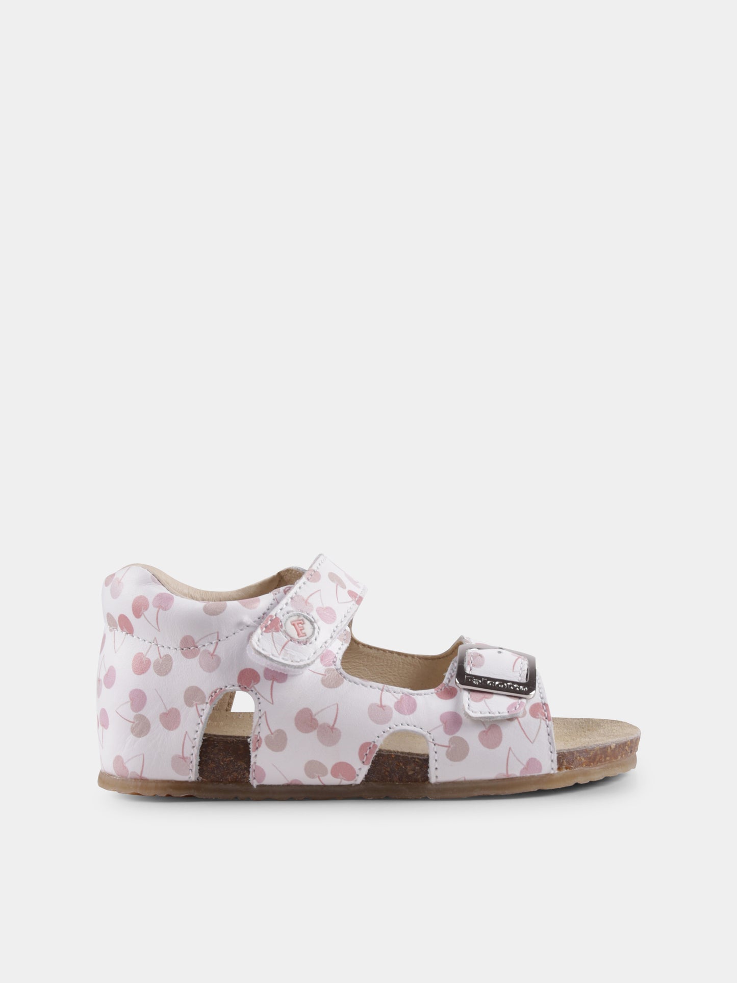 Sandali bianchi per bambina con ciliegie,Falcotto,001 1500737 F5 1N04 BEA