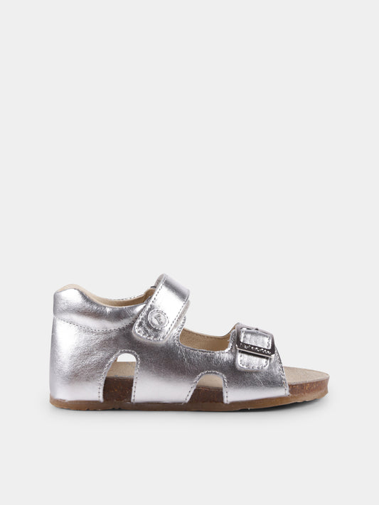 Sandali Bea argento per neonata e bambina,Falcotto,001 1500737 02 0Q04 BEA