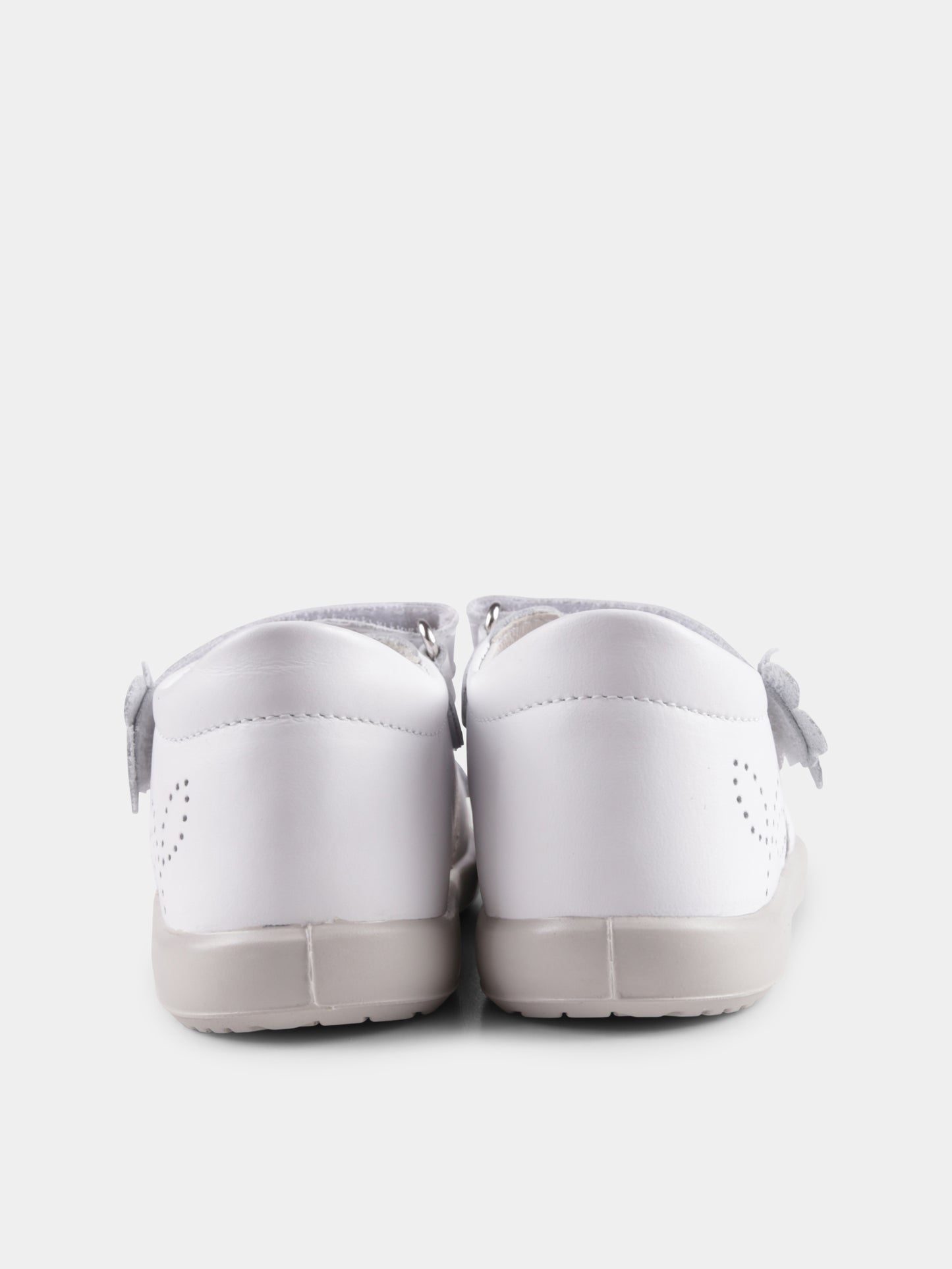 Sandali Londer bianchi per neonata e bambina con fiori,Falcotto,001 1501096 01 0N01 LONDER