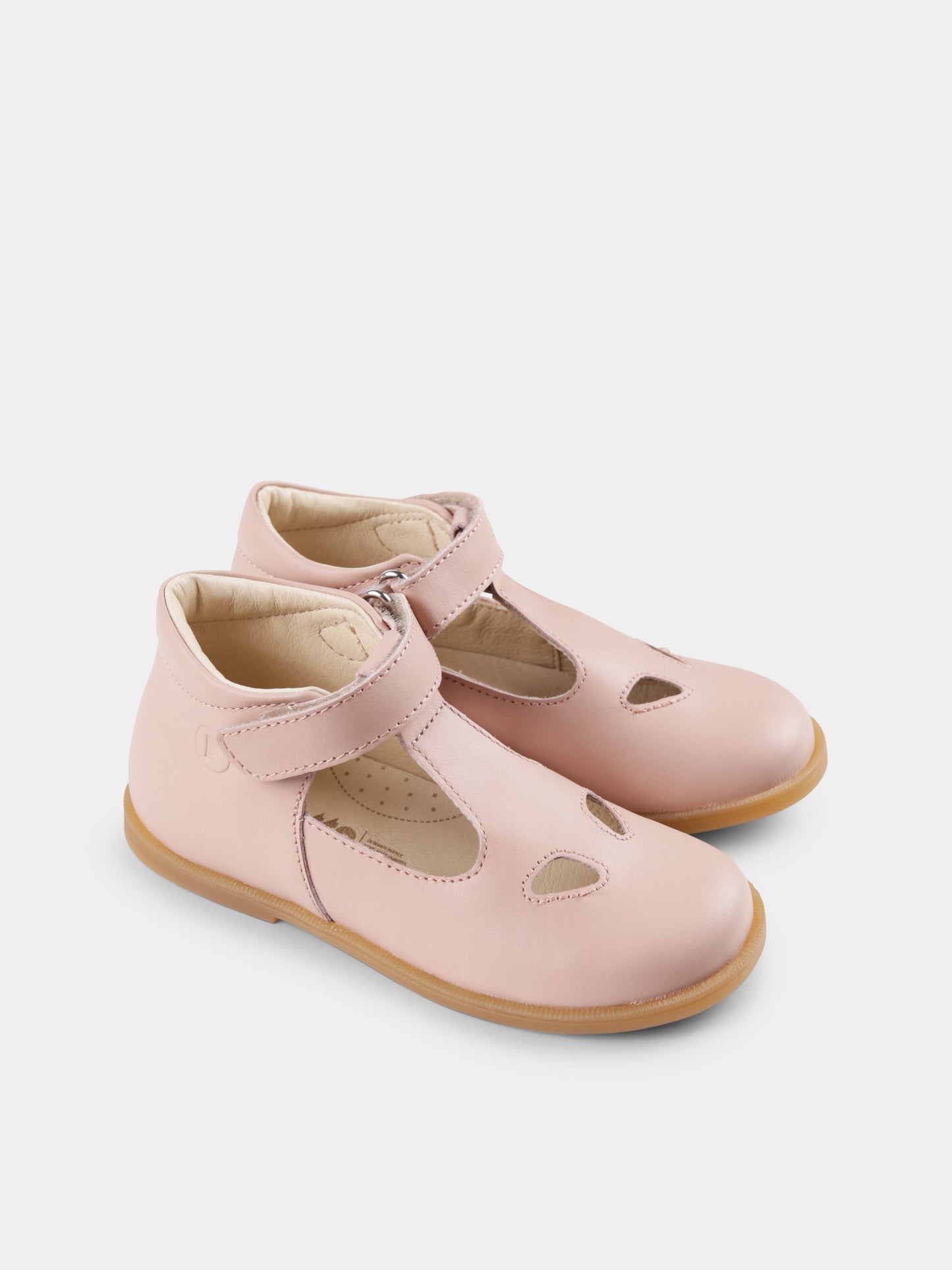 Occhi di bue Couté rosa per neonata e bambina