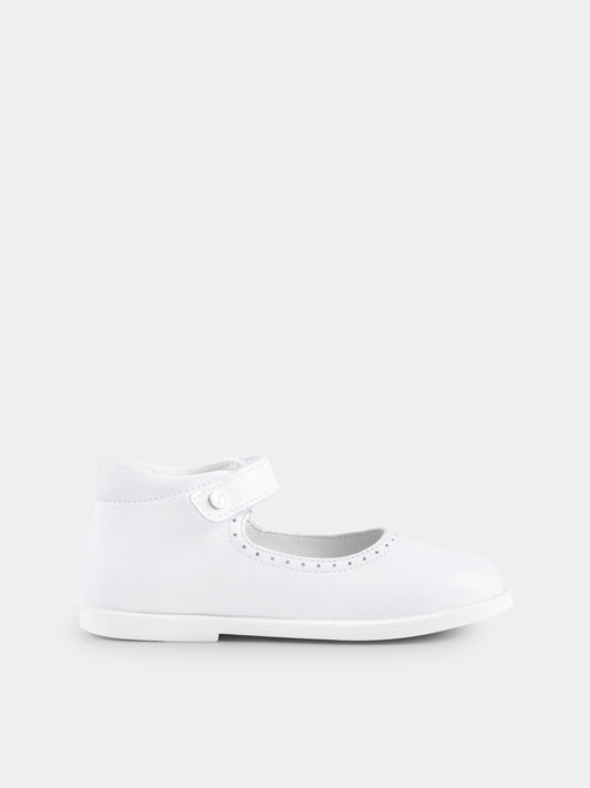 Ballerine Julipe bianche per neonata e bambina