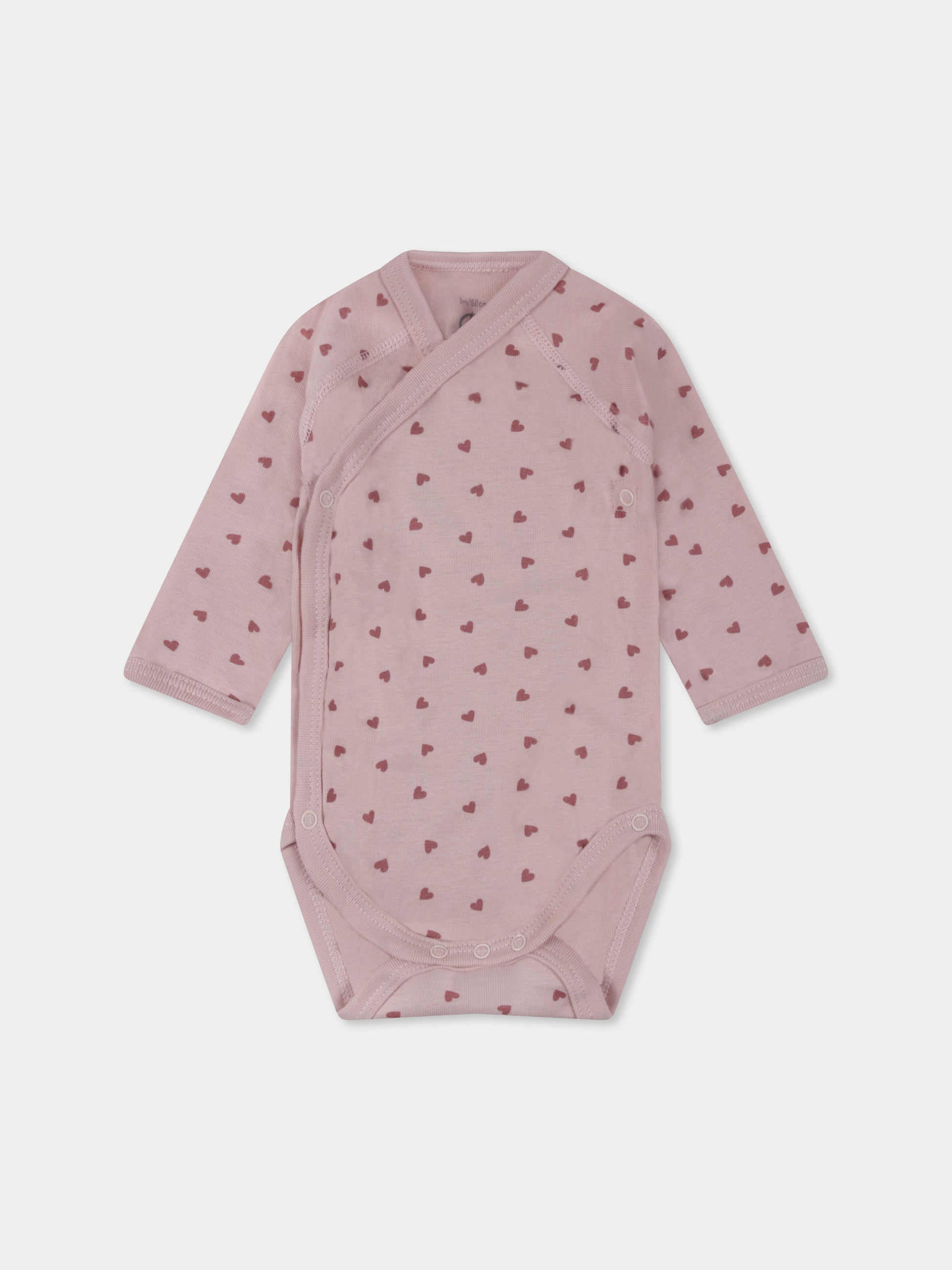 Set body multicolor per neonata con cuori e righe,Petit Bateau,A0ATI 98