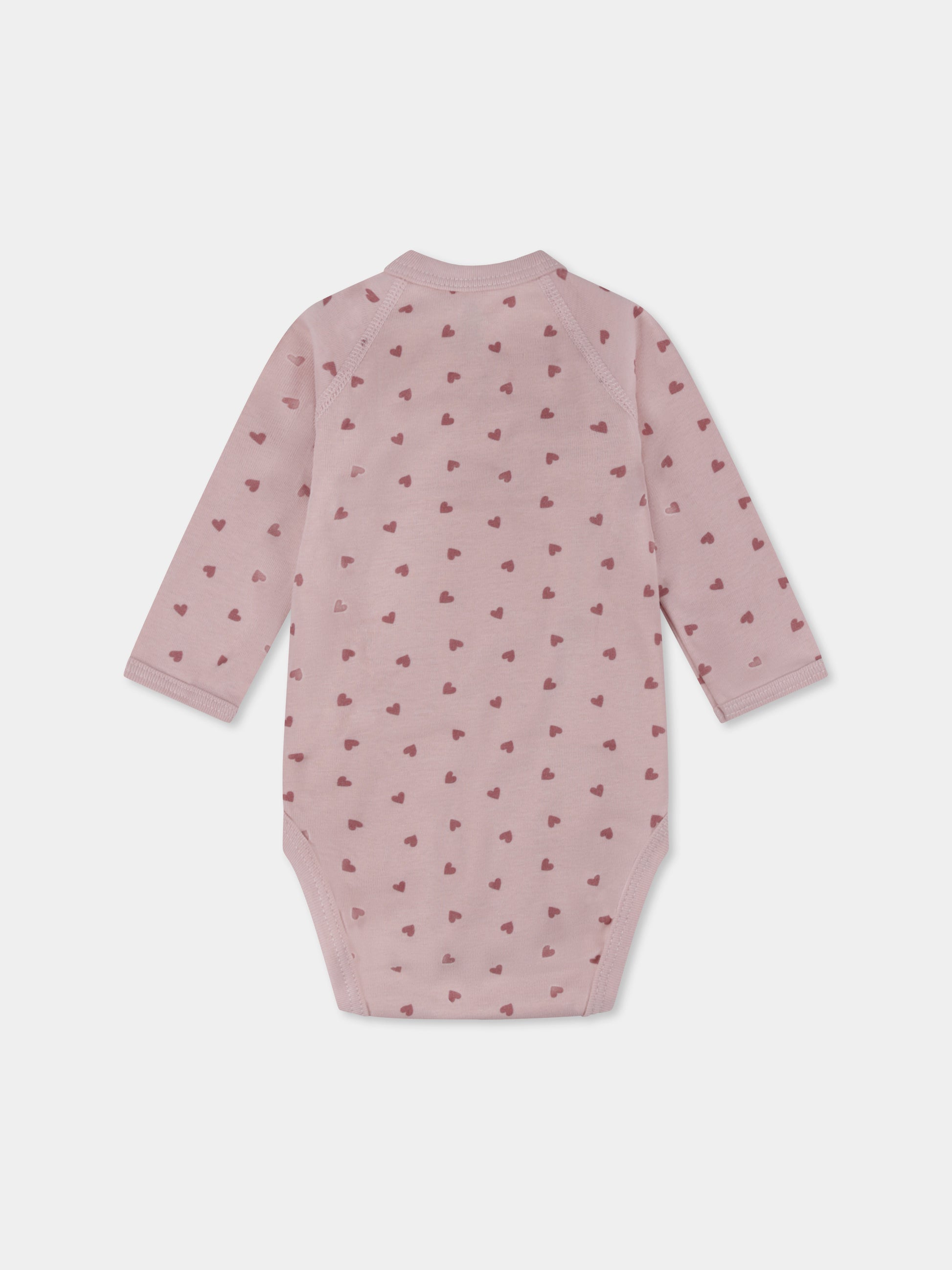 Set body multicolor per neonata con cuori e righe,Petit Bateau,A0ATI 98