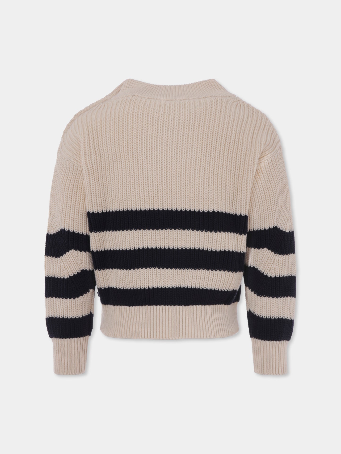 Maglione bianco per bambina,Petit Bateau,A0AVS 01