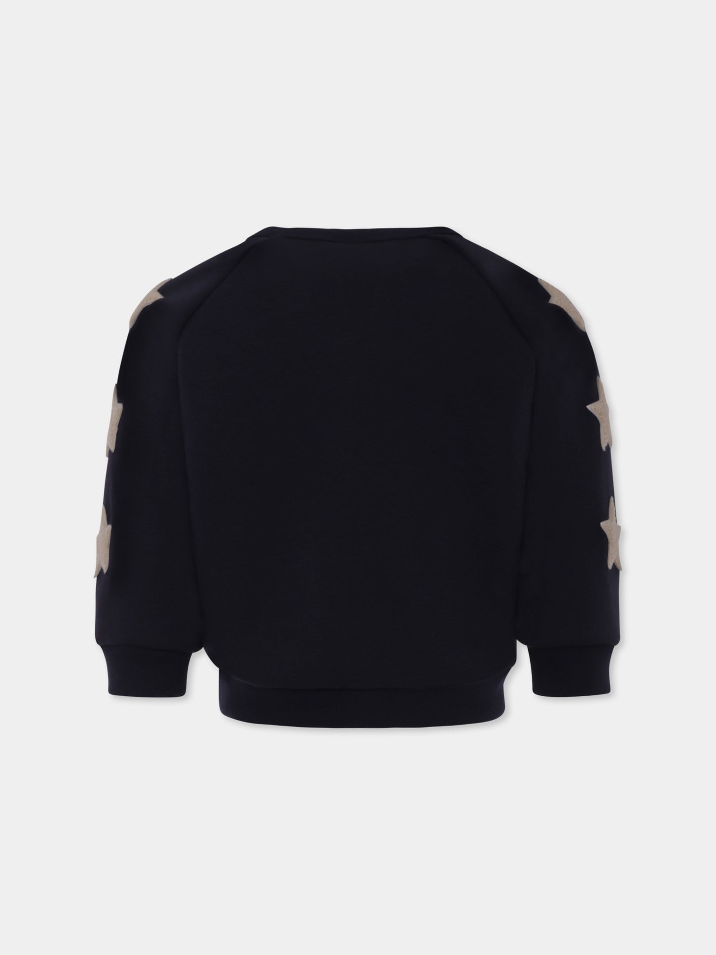 Felpa blu per bambino con stelle,Petit Bateau,A0B9Z01