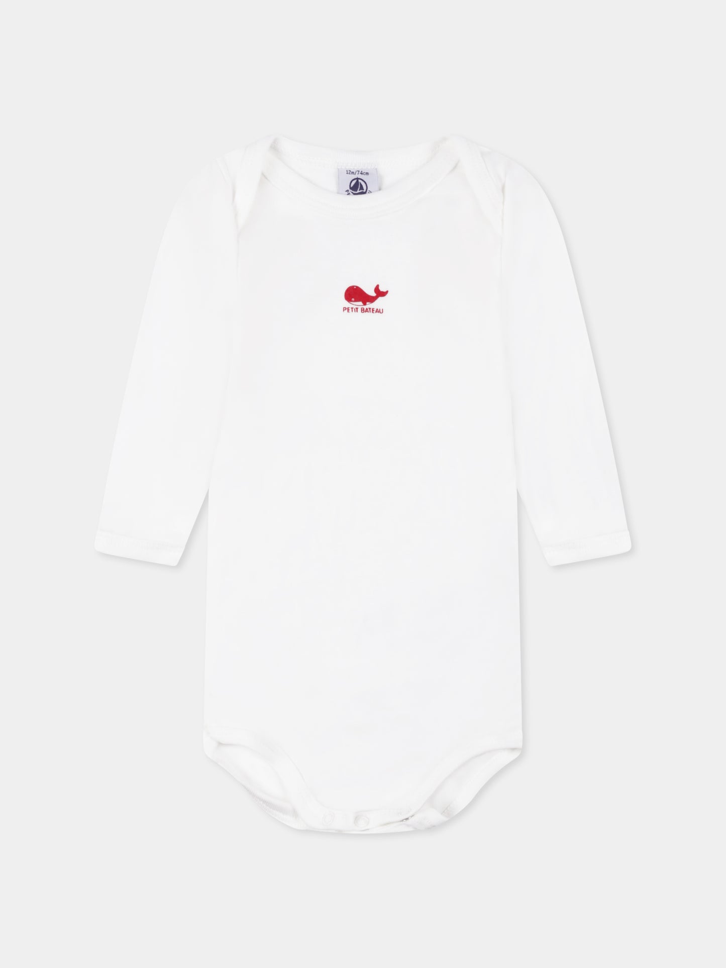 Set body multicolor per neonati con stampa balena,Petit Bateau,A0BGY 00