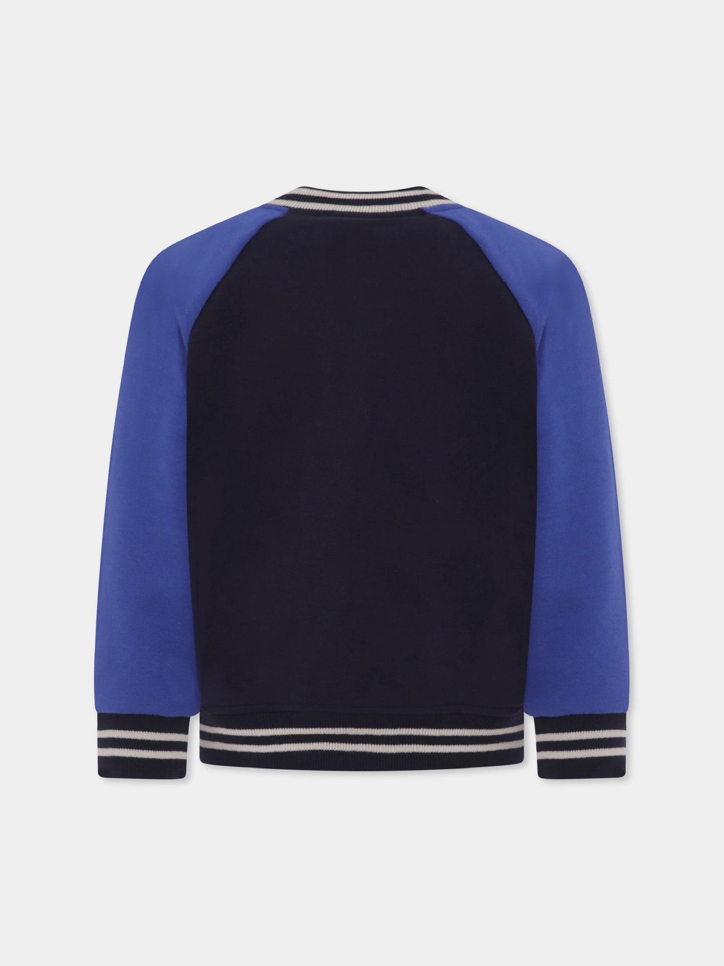 Bomber blu per bambino con logo,Petit Bateau,A0BIQ 01