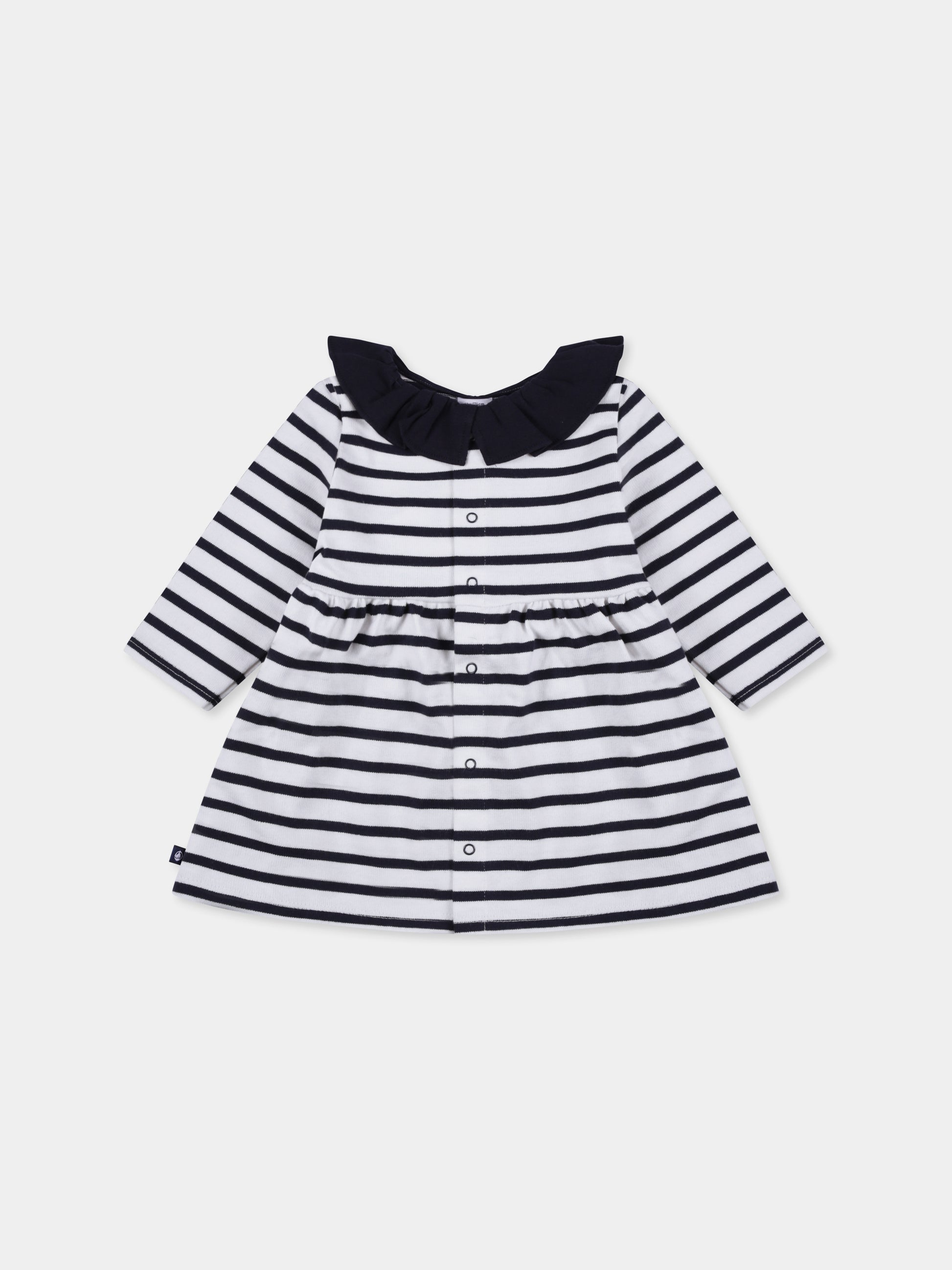 Vestito bianco per neonata,Petit Bateau,A0BKO 01
