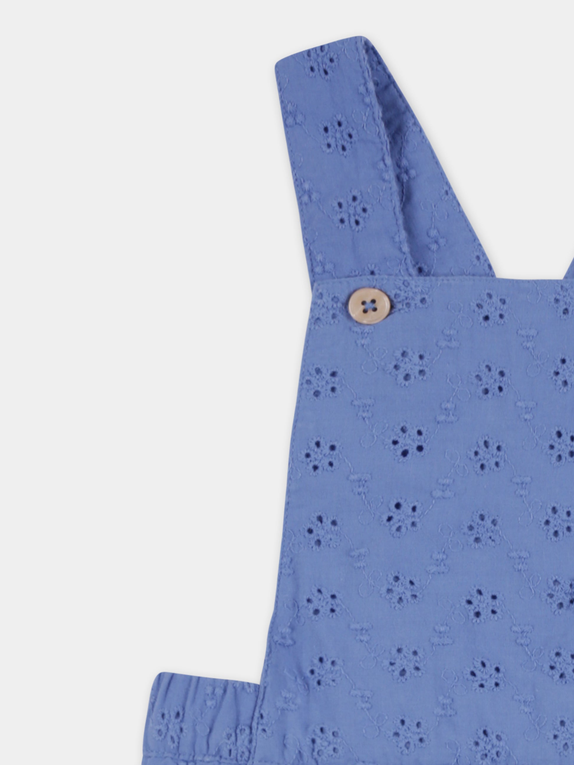 Salopette blu per neonato,Petit Bateau,A09JV 01