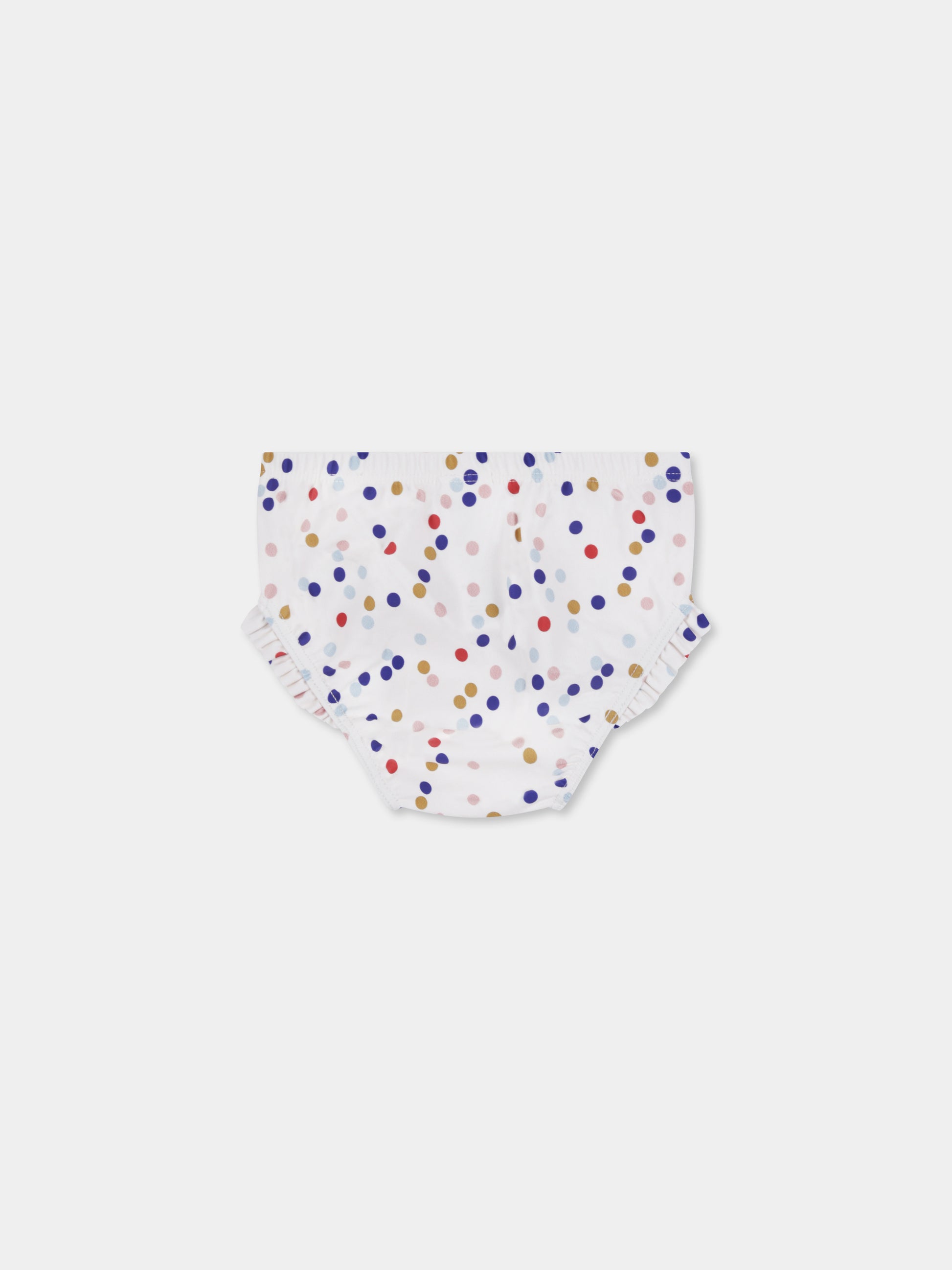 Slip bianchi per neonata con pois all over,Petit Bateau,A09WS 01