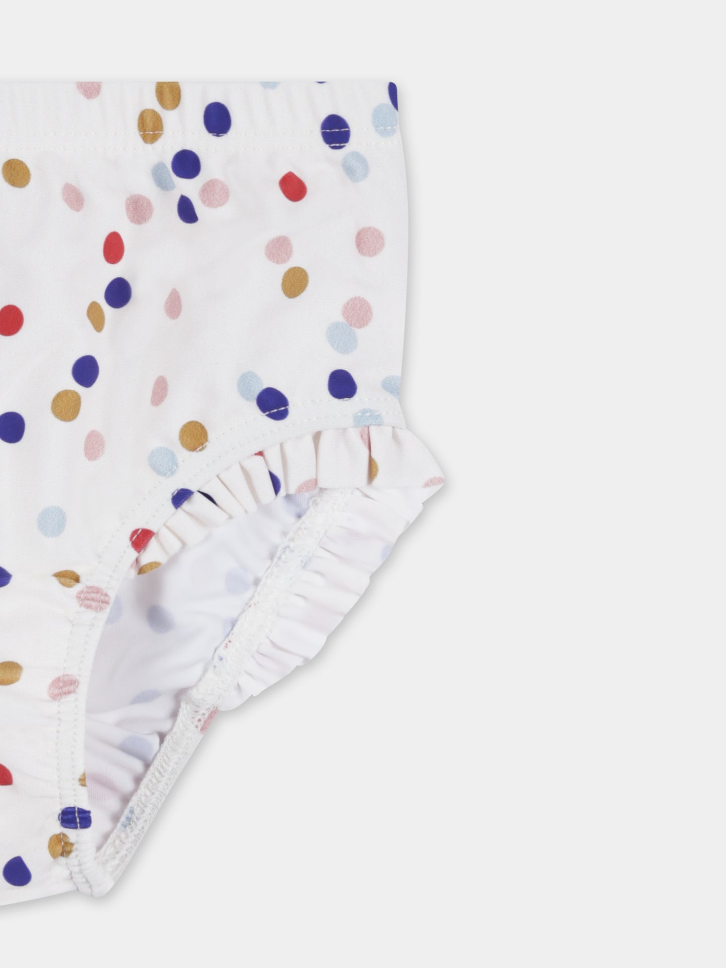 Slip bianchi per neonata con pois all over,Petit Bateau,A09WS 01