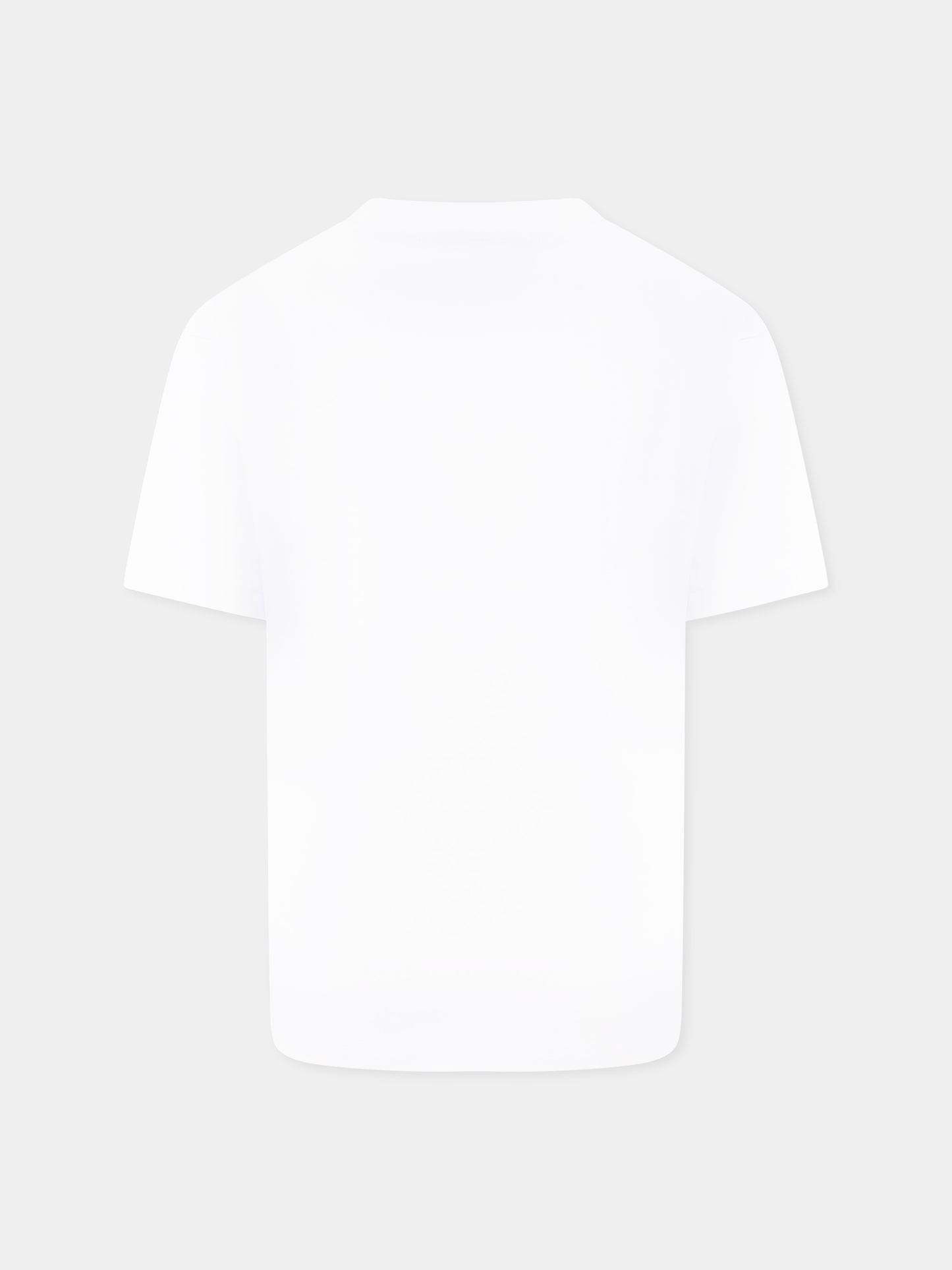 T-shirt bianca per bambini con smile e stampa Bear