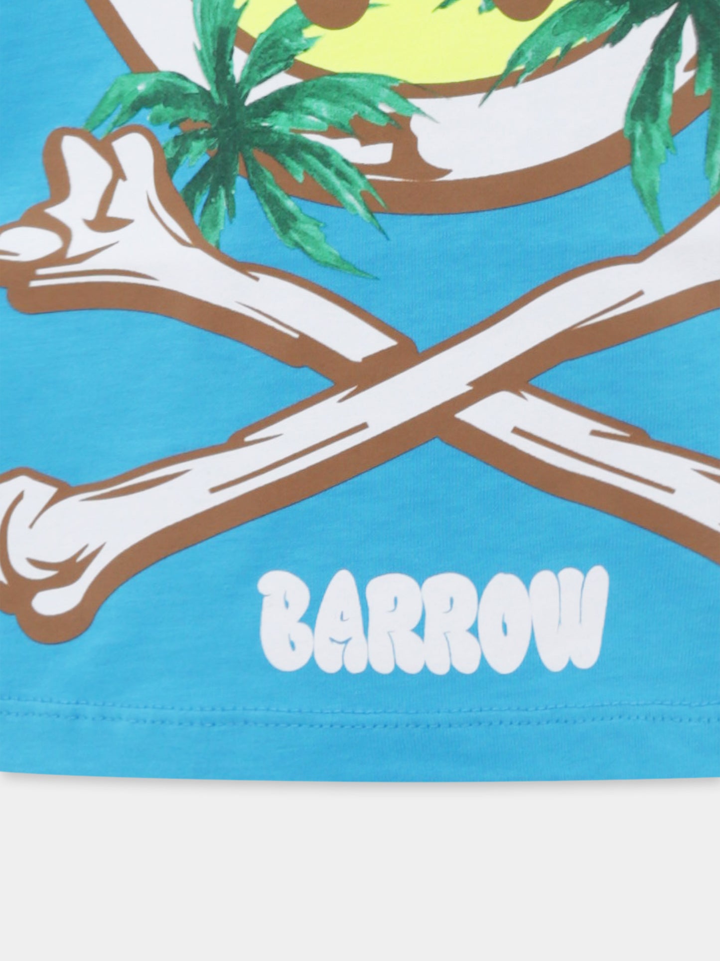 T-shirt azzurra per bambini con smile