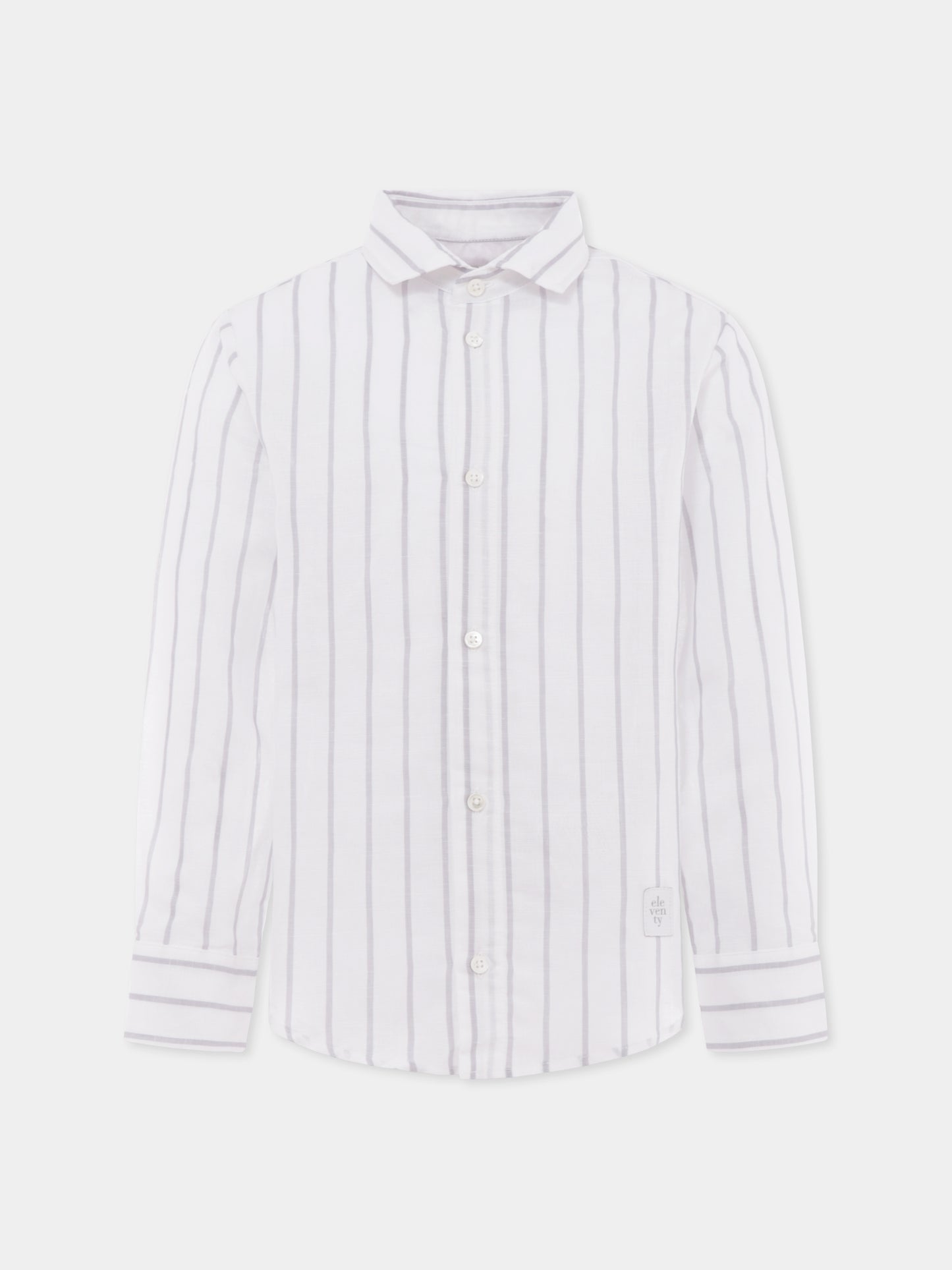 Camicia bianco per bambino con logo