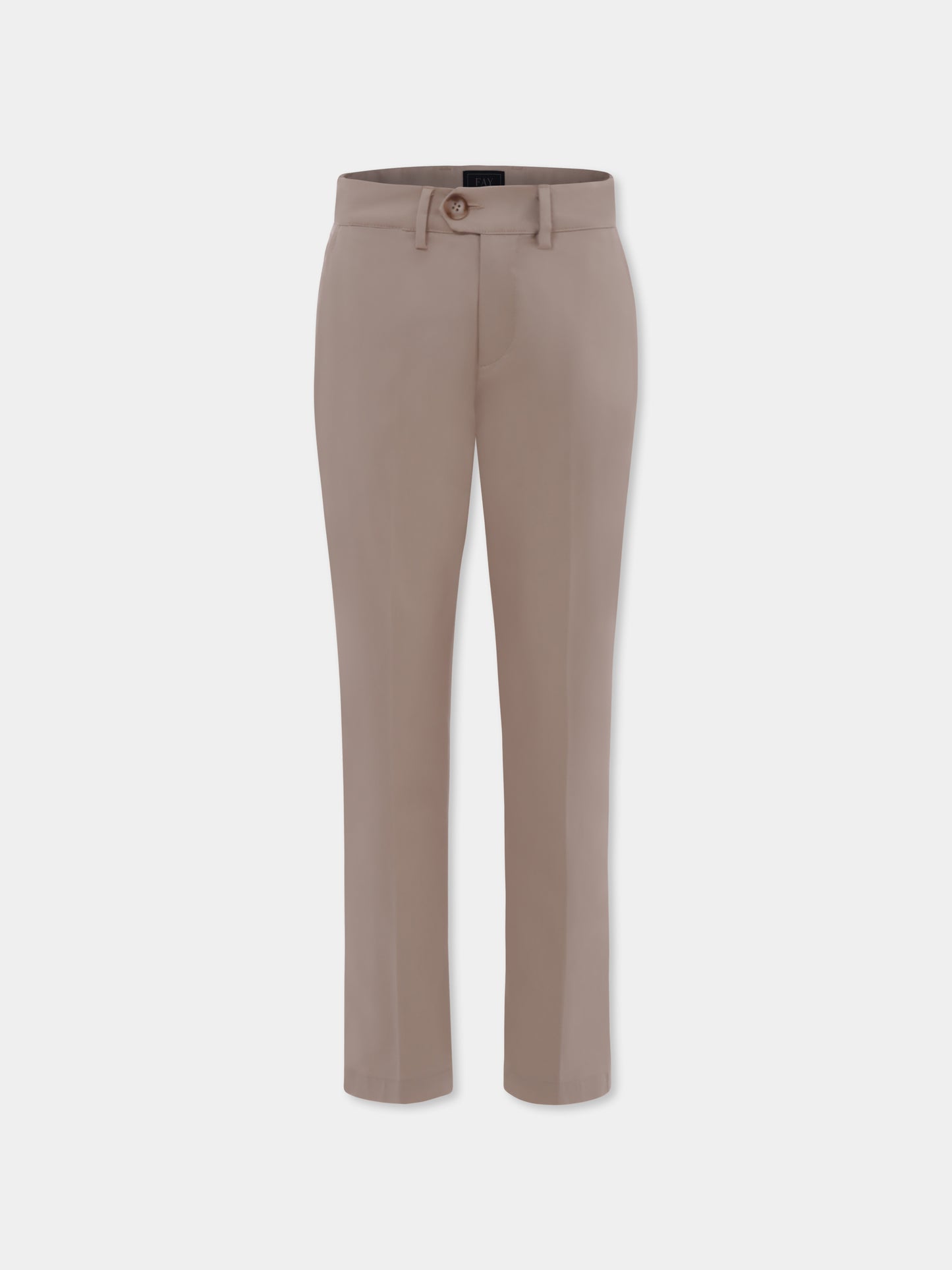 Pantaloni beige per bambino con logo,Fay Kids,FW6P10 G0019 108
