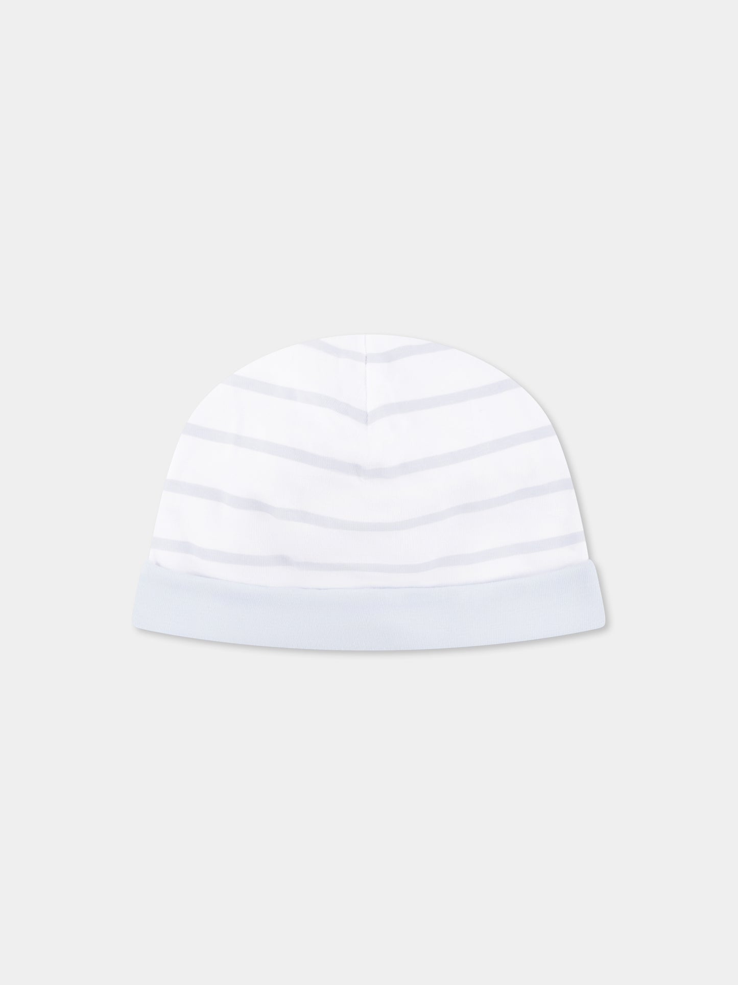 Set pagliaccetto azzurro per neonato con logo