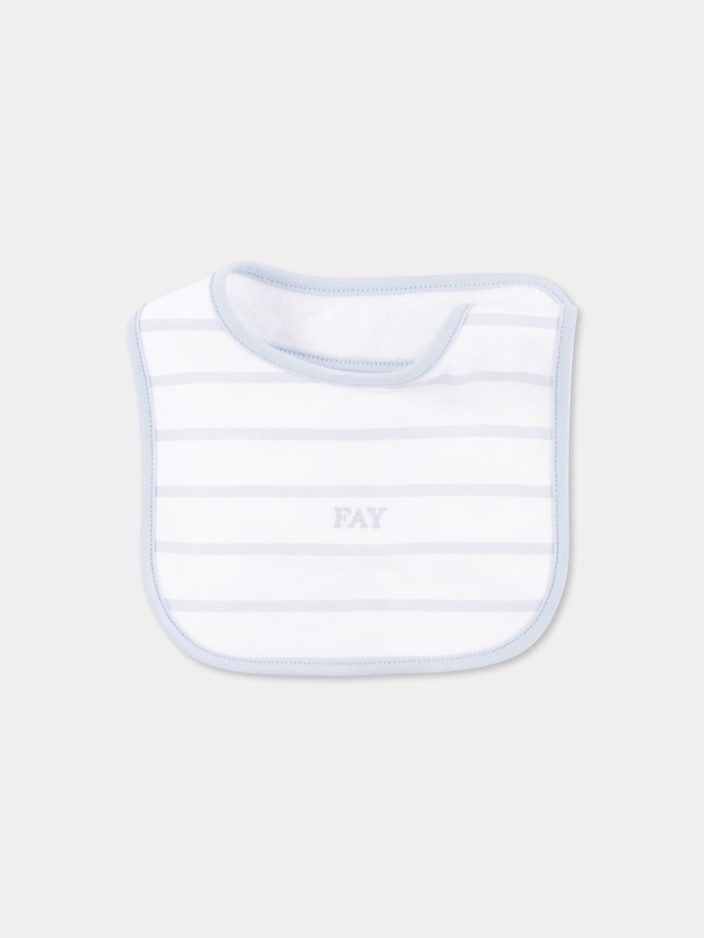 Set pagliaccetto azzurro per neonato con logo