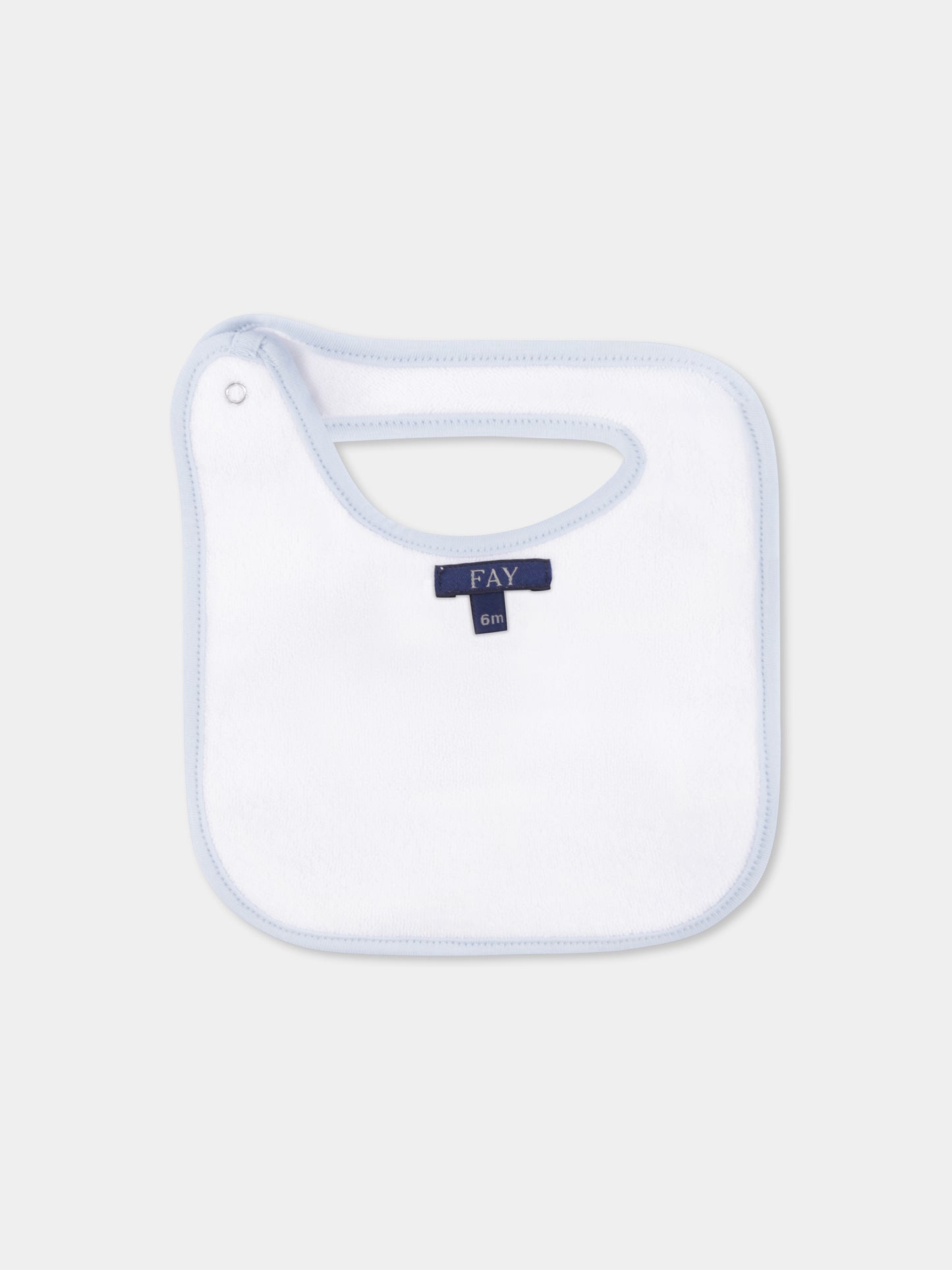 Set pagliaccetto azzurro per neonato con logo