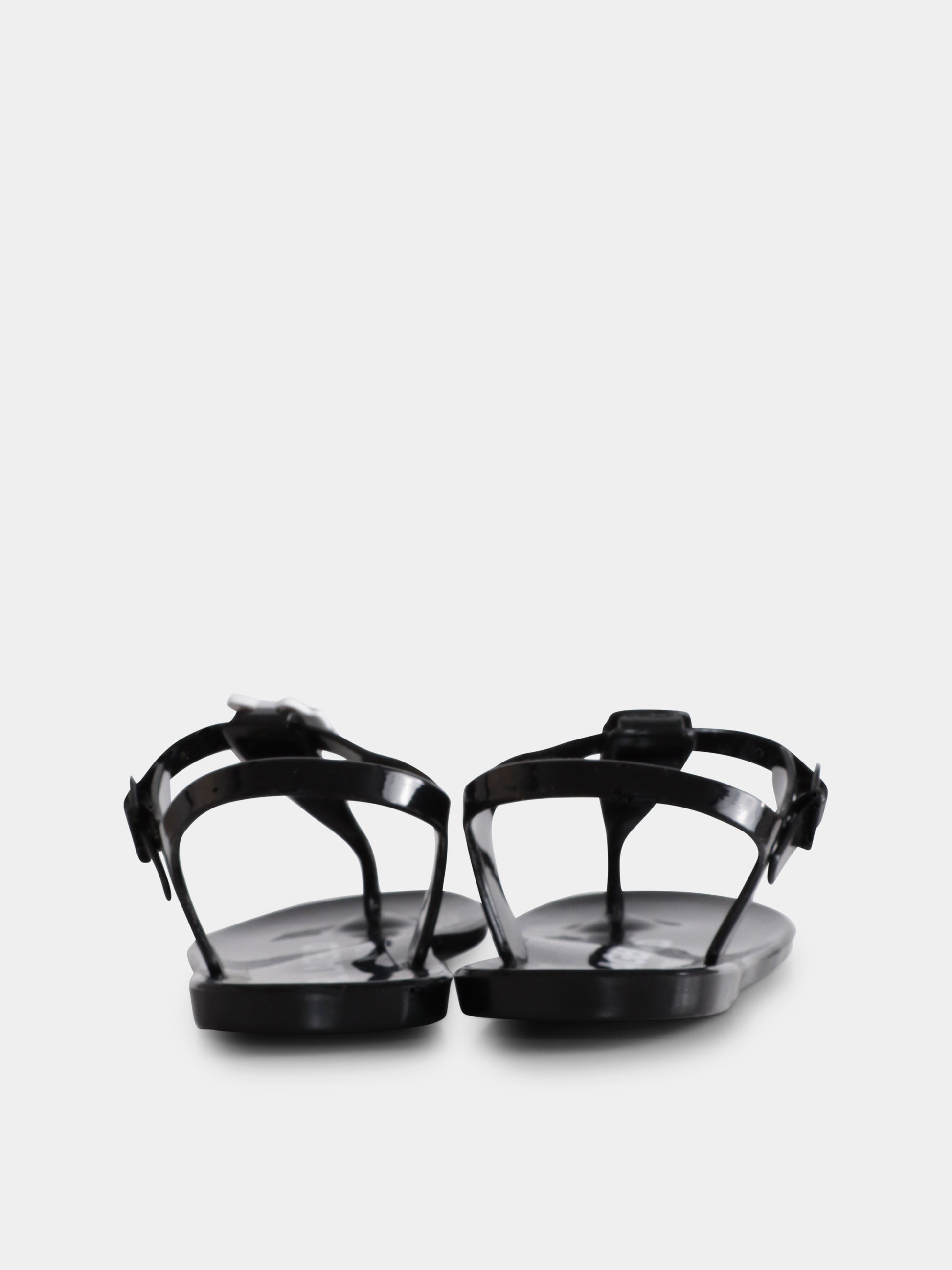 Infradito nere per bambina con Karl e Choupette,Karl Lagerfeld Kids,Z30370 09B