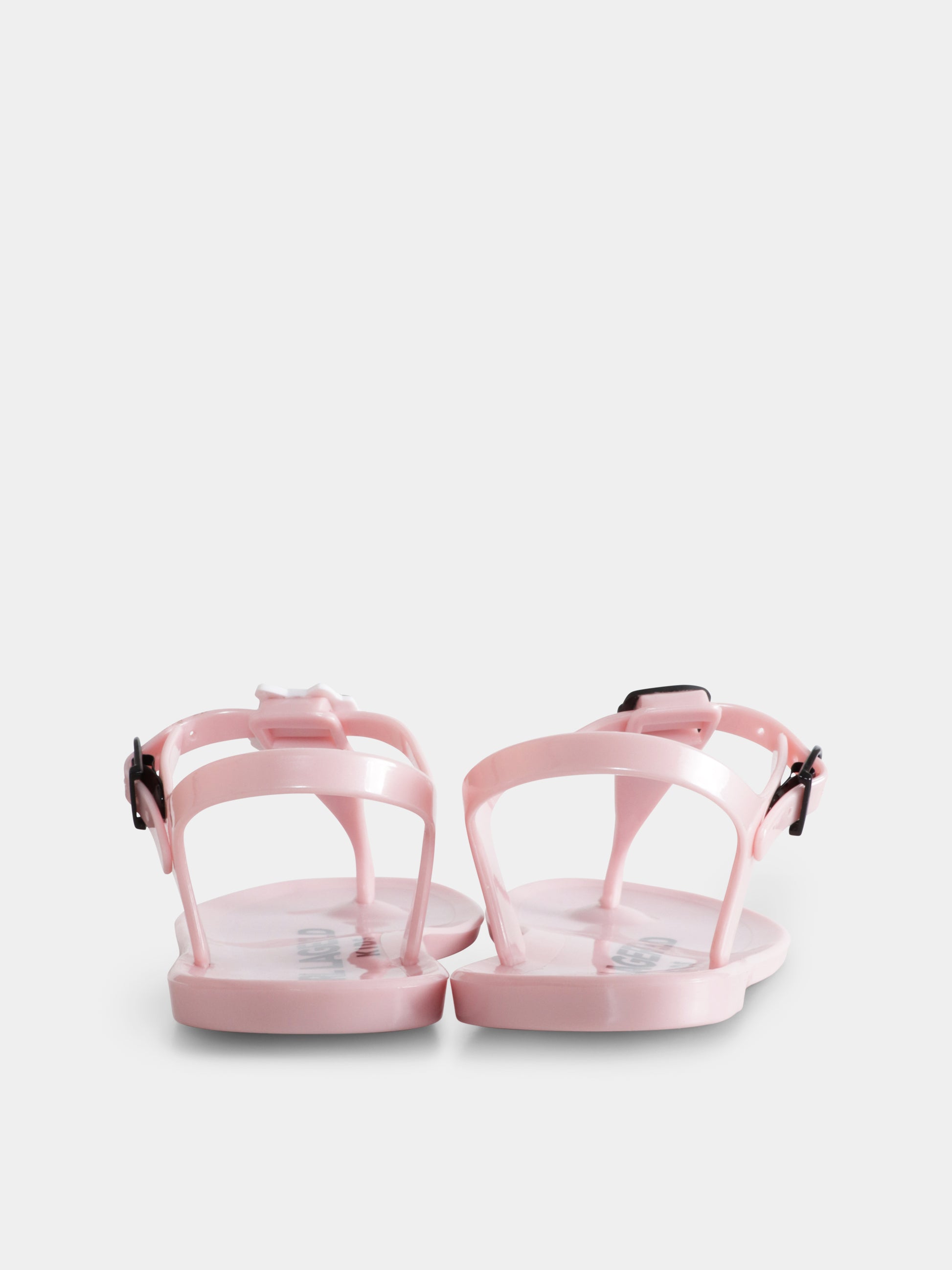 Infradito rosa per bambina con Karl e Choupette,Karl Lagerfeld Kids,Z30370 46P